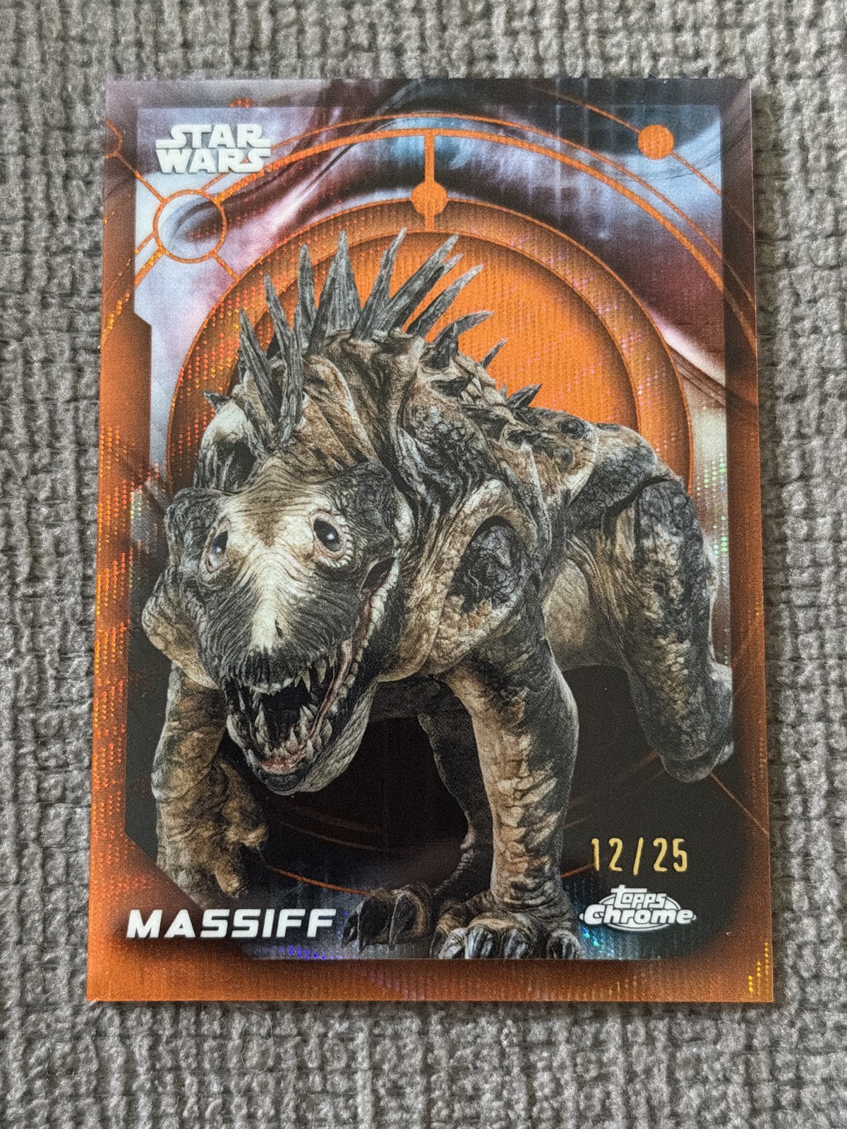 2026 Topps Chrome Star Wars Massiff Orange #119 /25