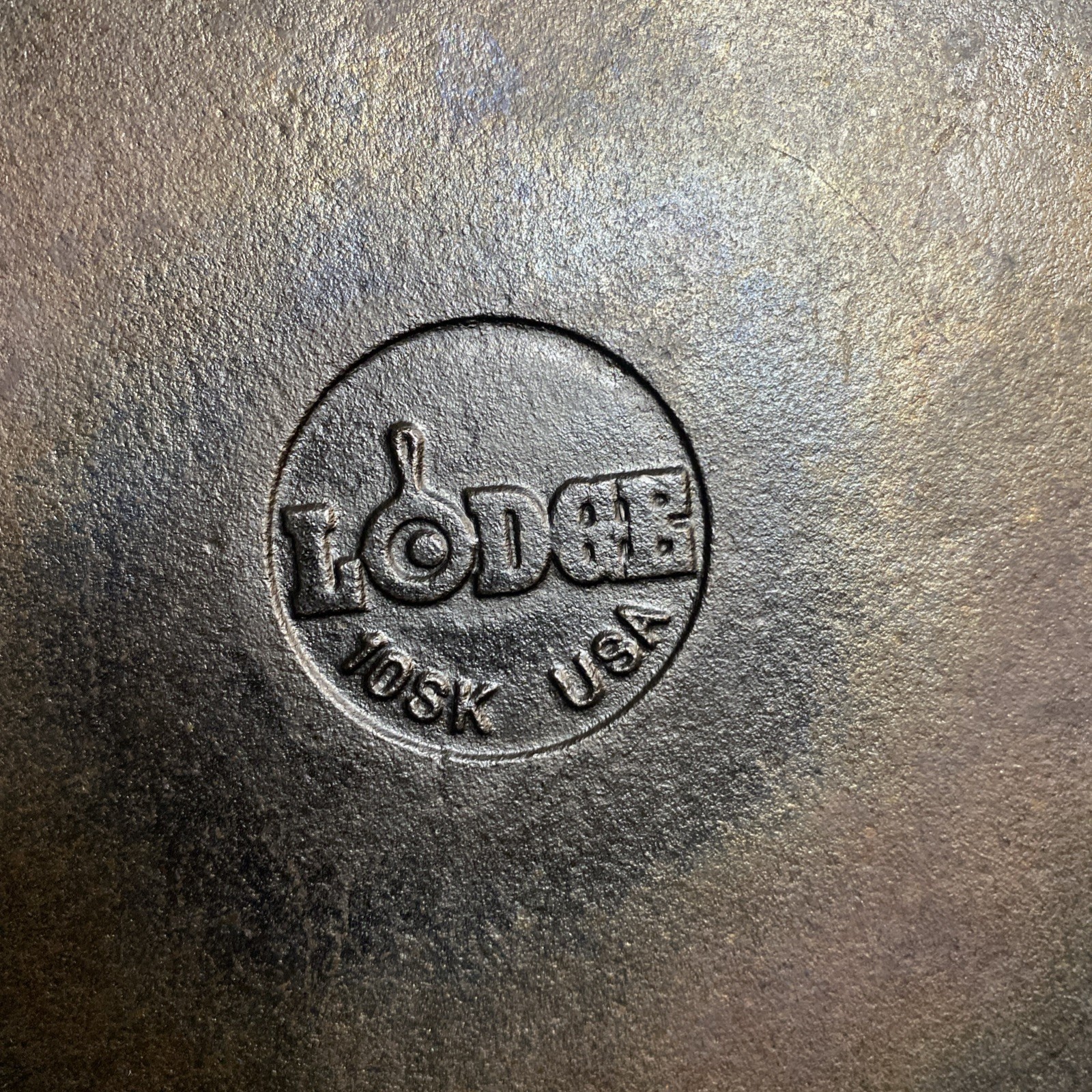 Vtg Lodge 10SK Cast Iron Pan Skillet 12\