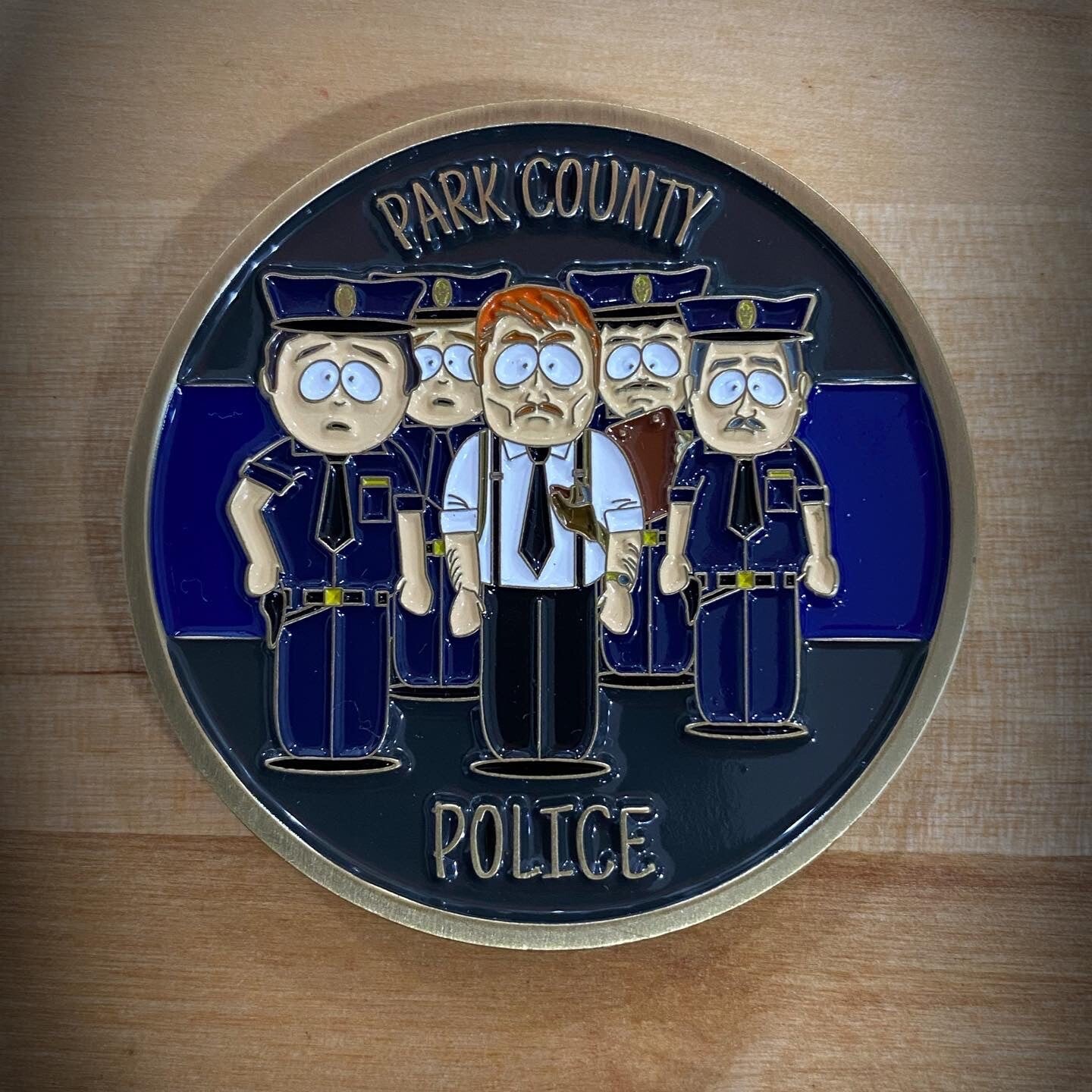 South Park Colorado Police Department Challenge Coin