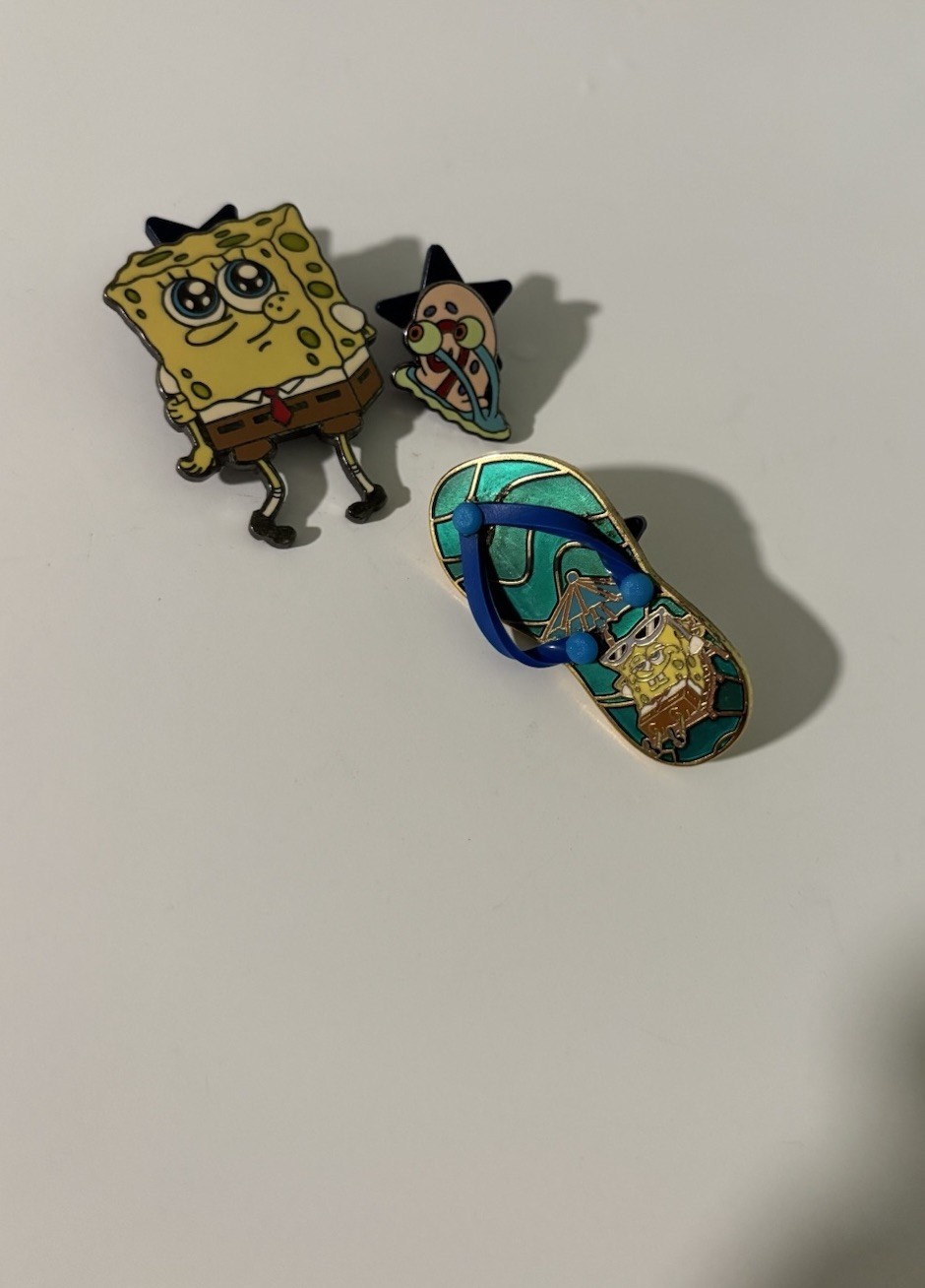 Universal Studios Nickelodeon SpongeBob Lot of 3 Pins 2007-2008 LE of 1500
