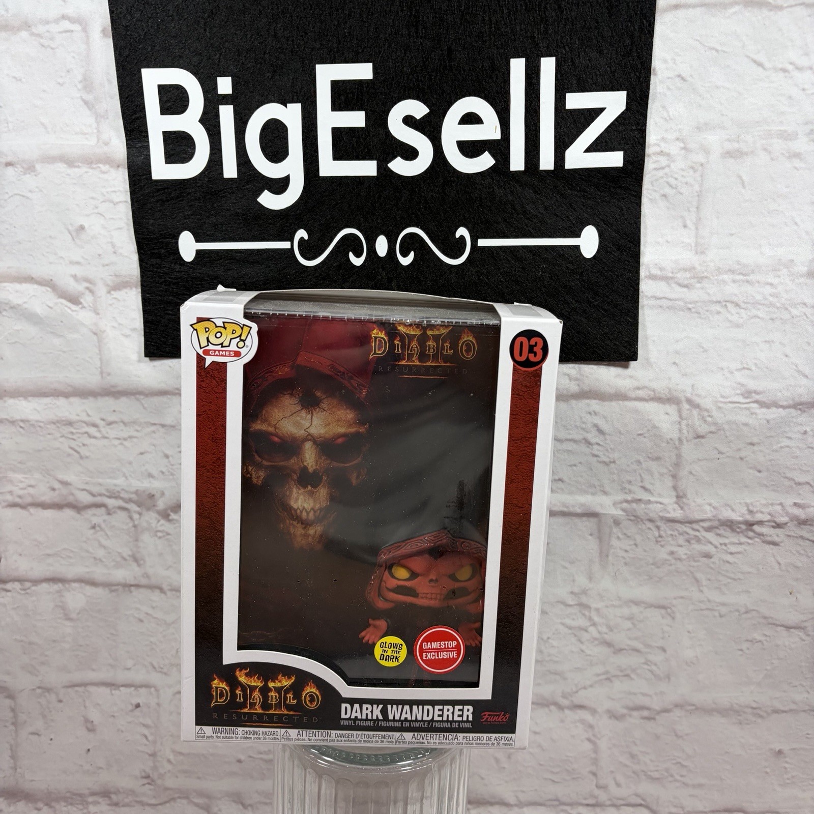 Funko Pop Games Diablo II Dark Wanderer #03 Glow in the Dark GameStop Exclusive Funko Pop Games Diablo II Dark Wanderer #03 Glow in the Dark GameStop Exclusive