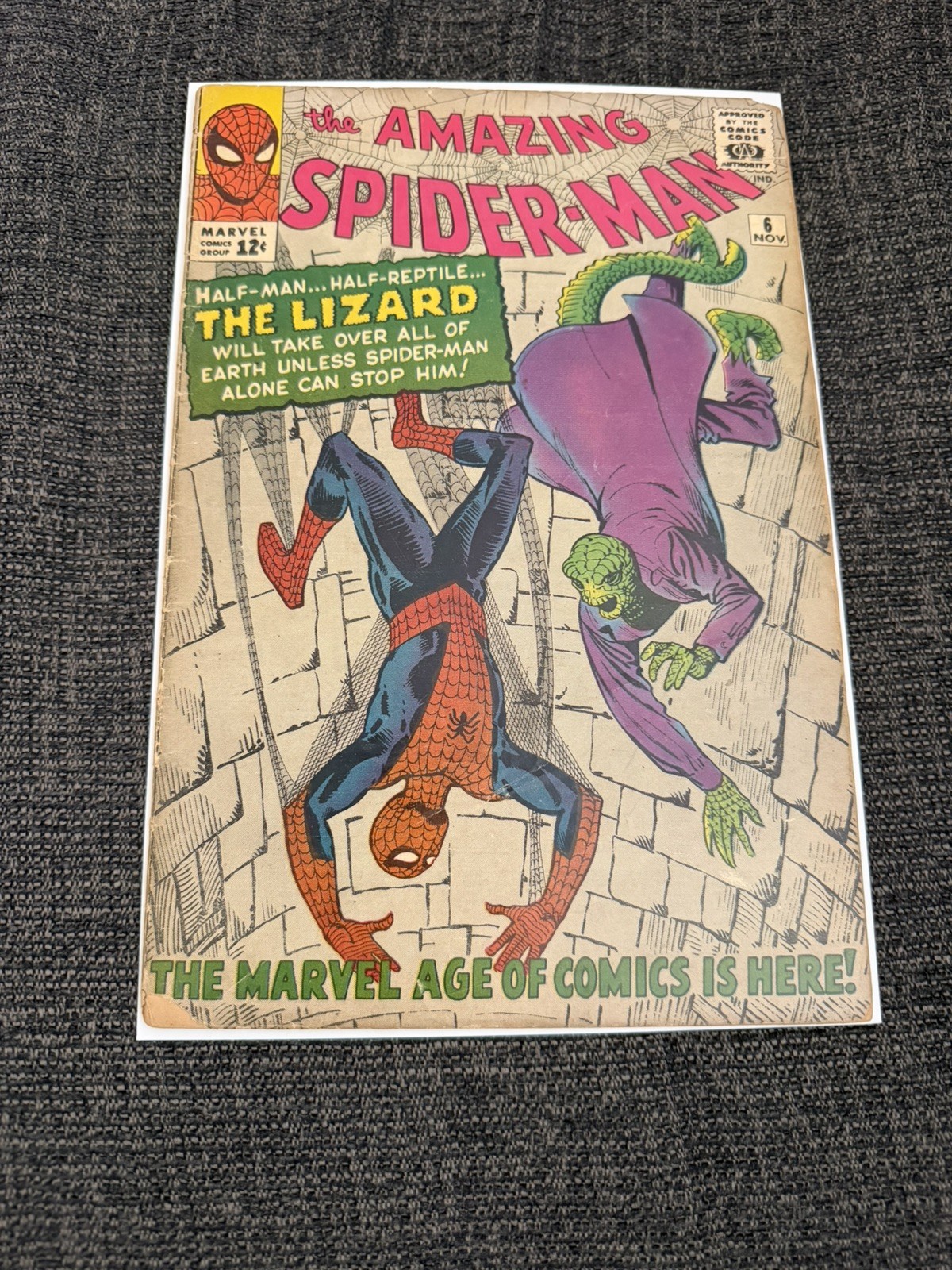 The Amazing Spider-Man #6 First App The Lizard (Marvel Comics November 1963)