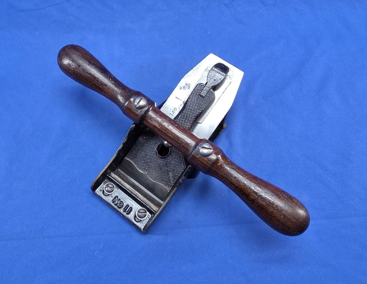 Very Nice, Clean, Stanley No. 11 Belt Makers Low Angle SW Scraper Plane Leather
