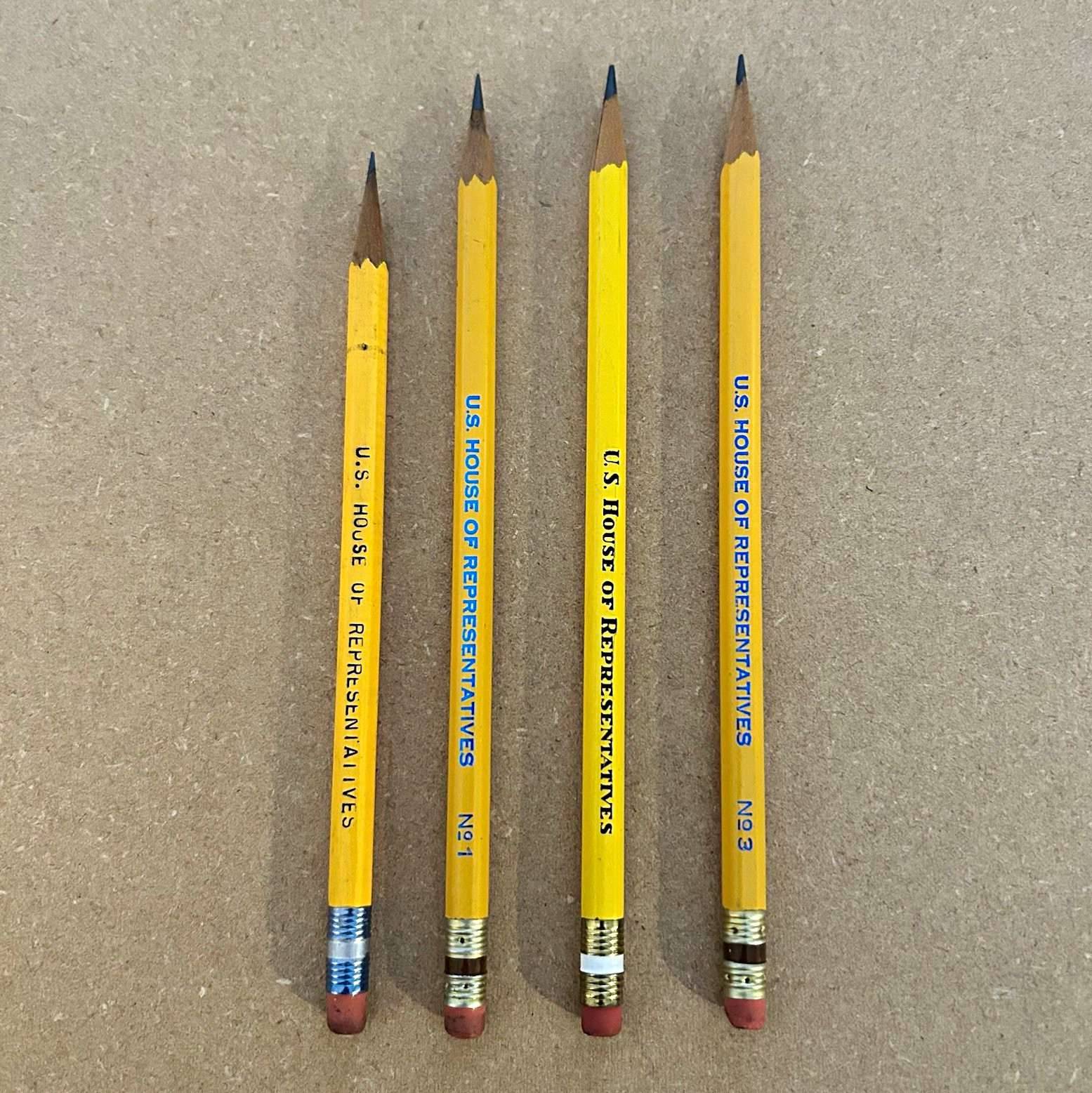 Vintage U.S. House of Representatives Pencil Lot - Grade Run No. 1, 2, 3 - Rare Vintage U.S. House of Representatives Pencil Lot - Grade Run No. 1, 2, 3 - Rare