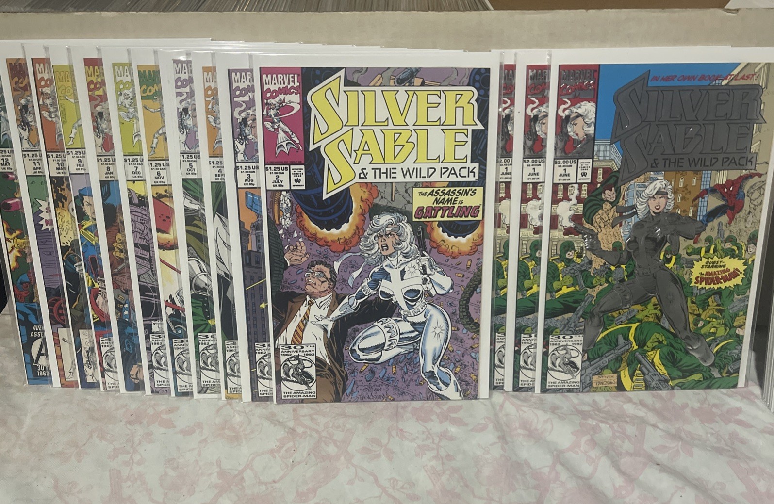 Silver Sable and the Wild Pack #1(x3)-12 Complete Set Marvel Spider-Man Punisher