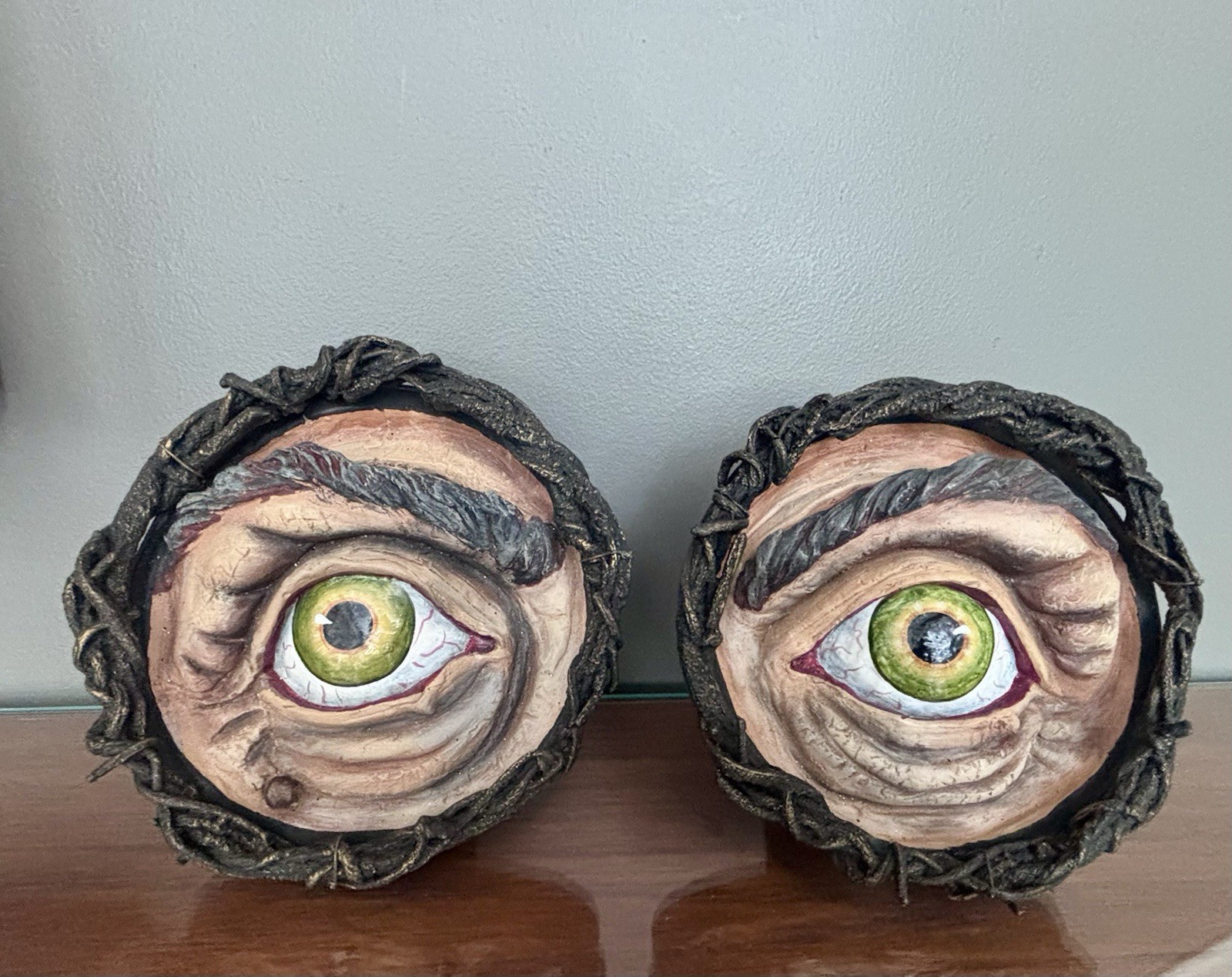 Katherine’s Collection Creepy Curiosity Haunted Eyeball Framed Wall Hanging Set