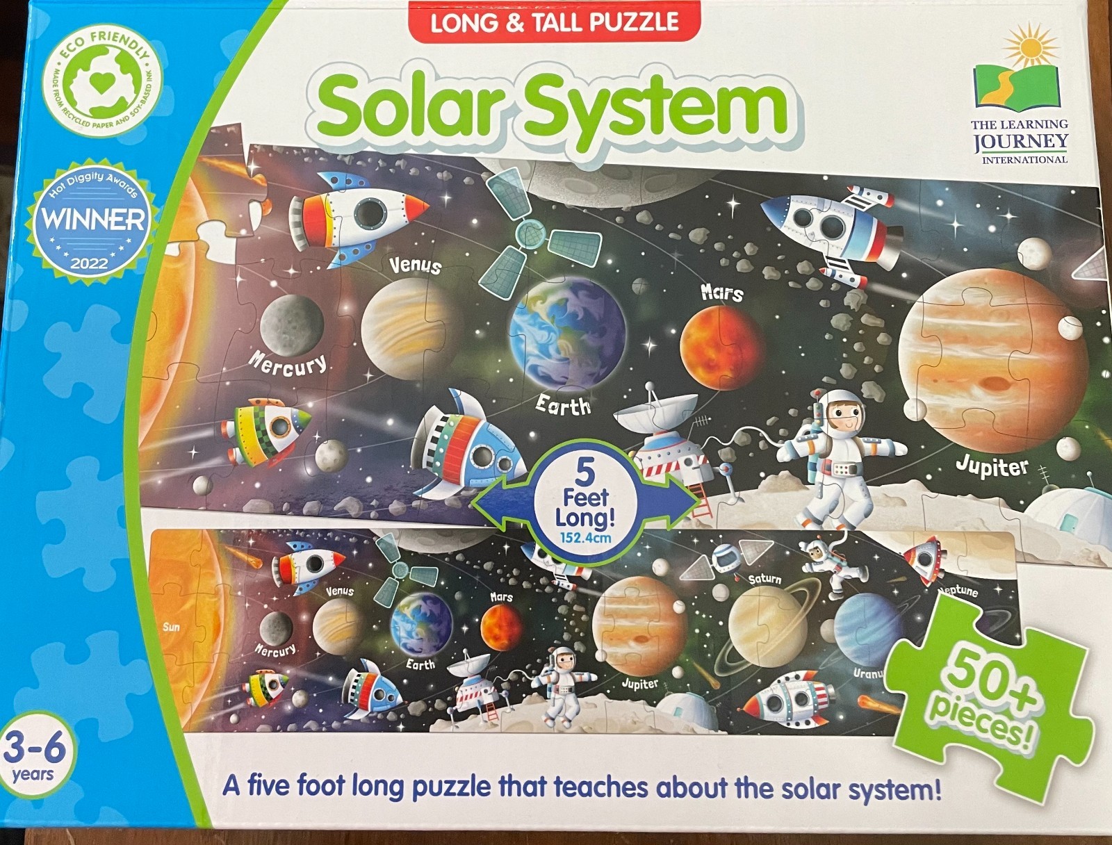 The Learning Journey International Long & Tall Puzzle - Solar System 50+ pc
