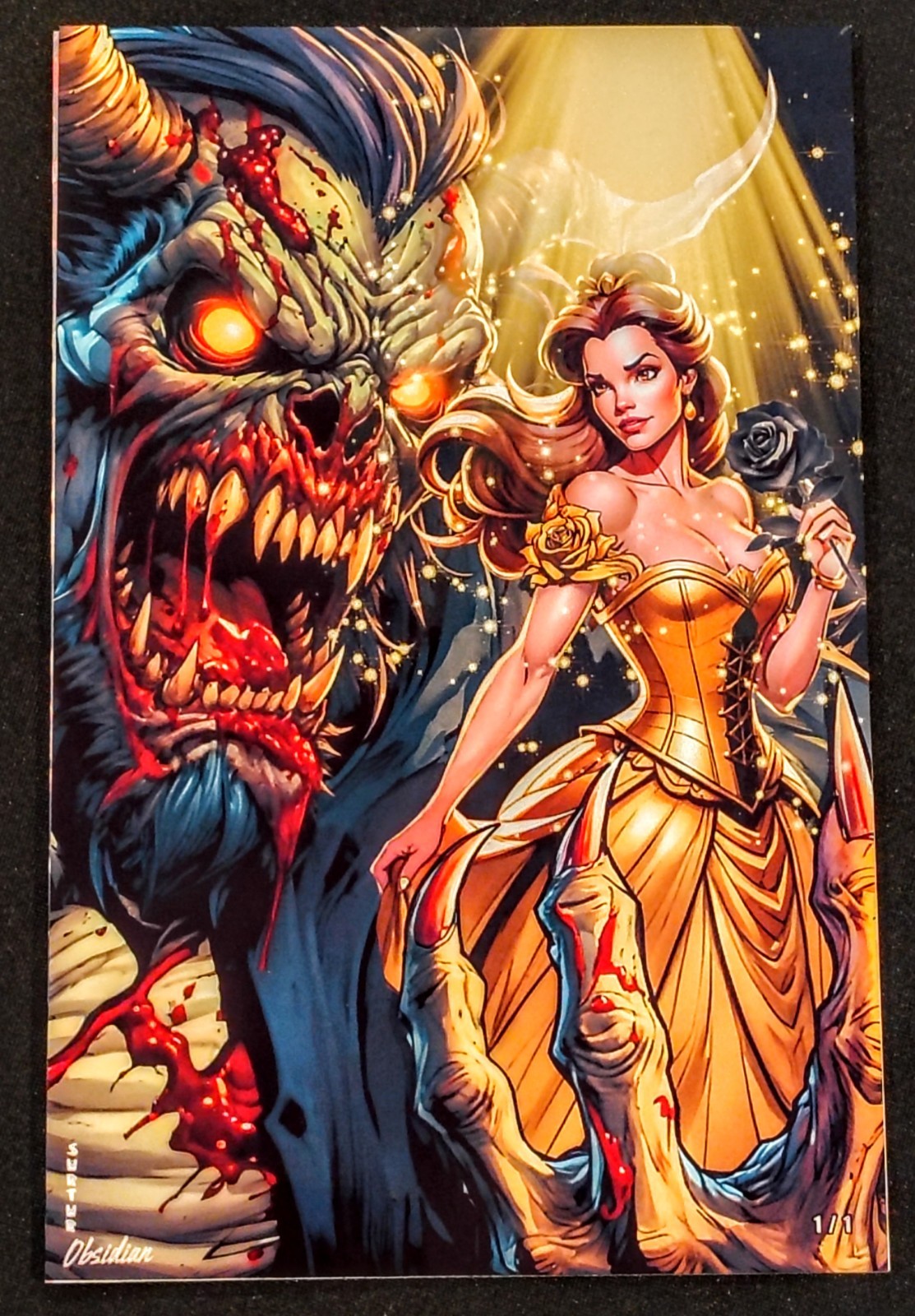 Gore Noir #1 Beauty and the Beast Belle White Metal HD Variant #1/1 Gore Noir #1 Beauty and the Beast Belle White Metal HD Variant #1/1