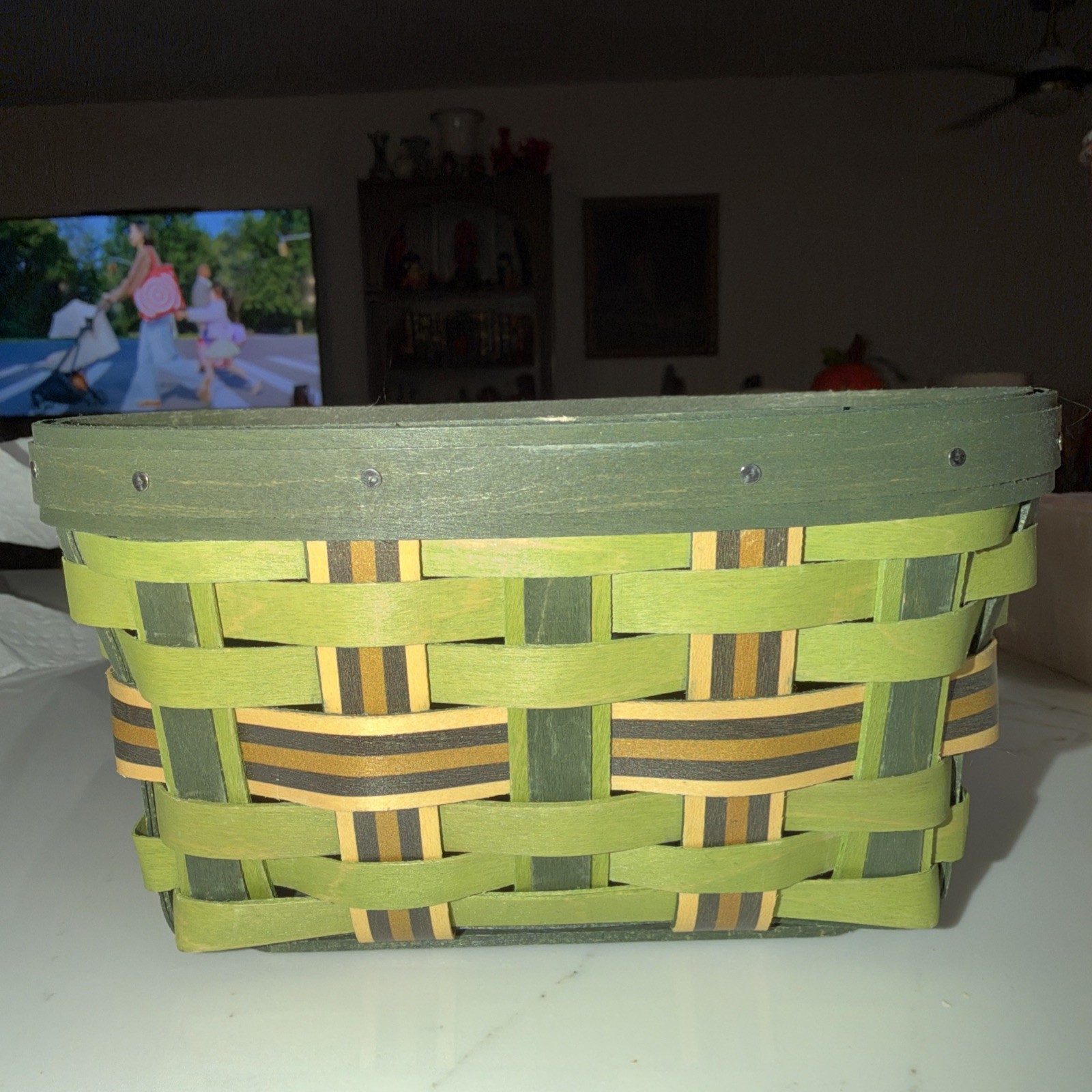 Longaberger 2013 Irish Traditions Basket Green - No Lid