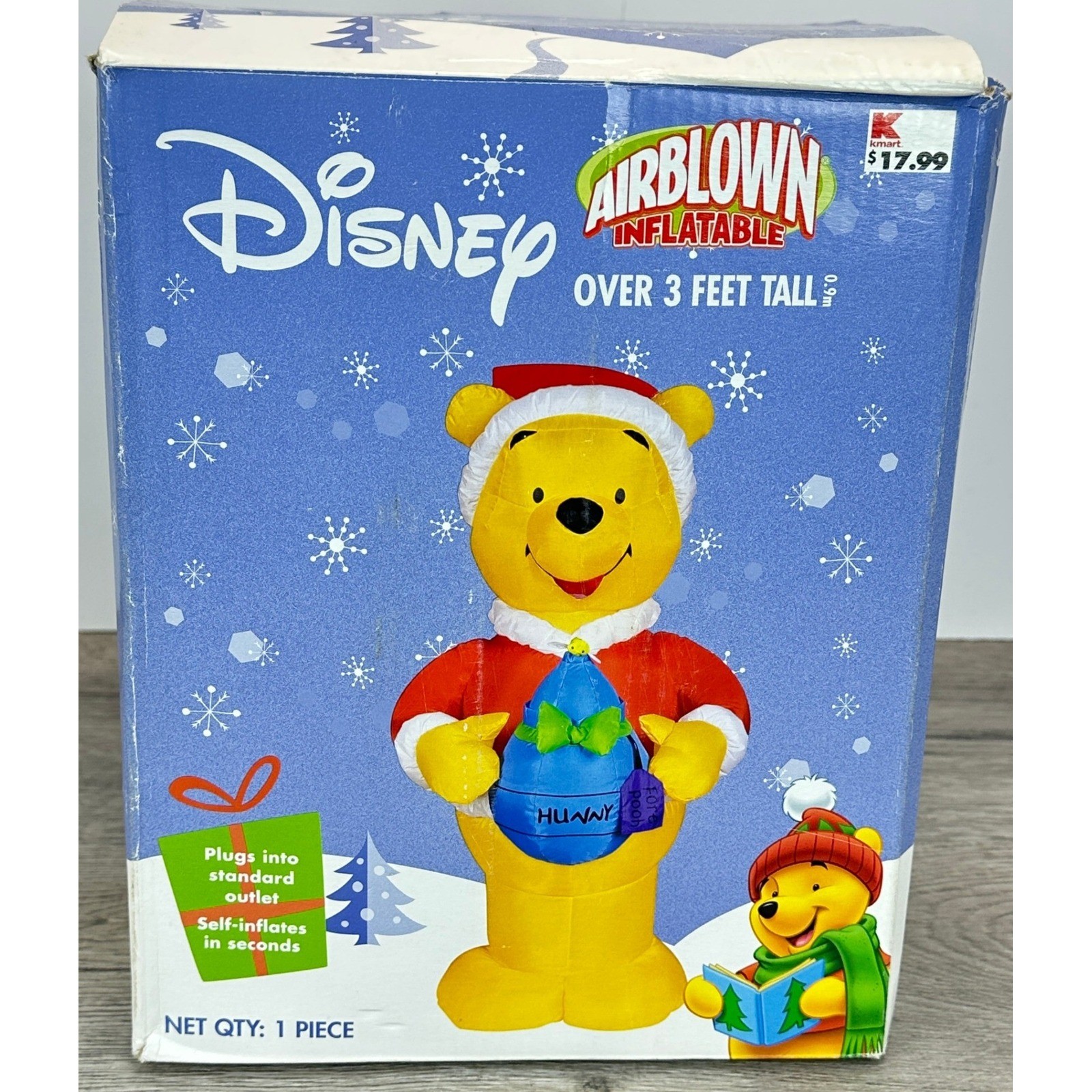 VTG Disney Winnie the Pooh Airblown Inflatable 3.5ft Christmas New Open Box