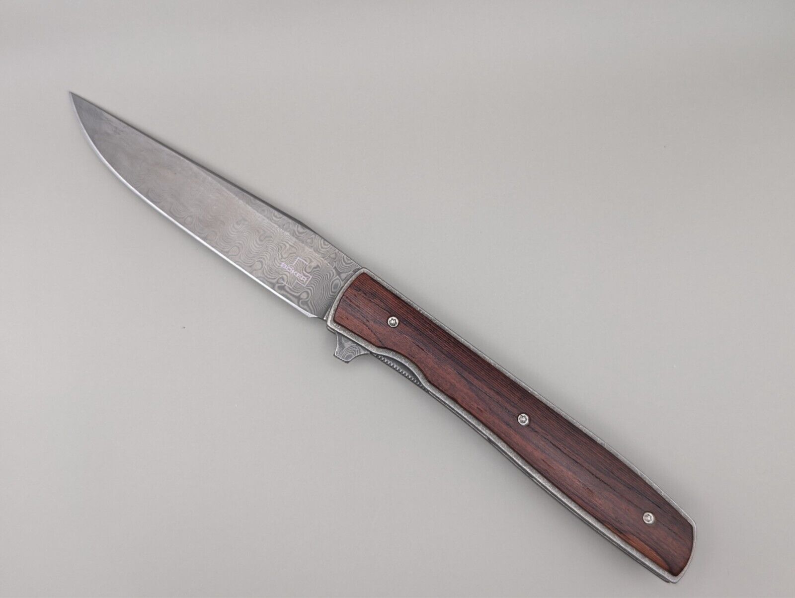 Plus Urban Trapper by Brad Zinker - Damascus Blade, Cocobolo Wood Handle