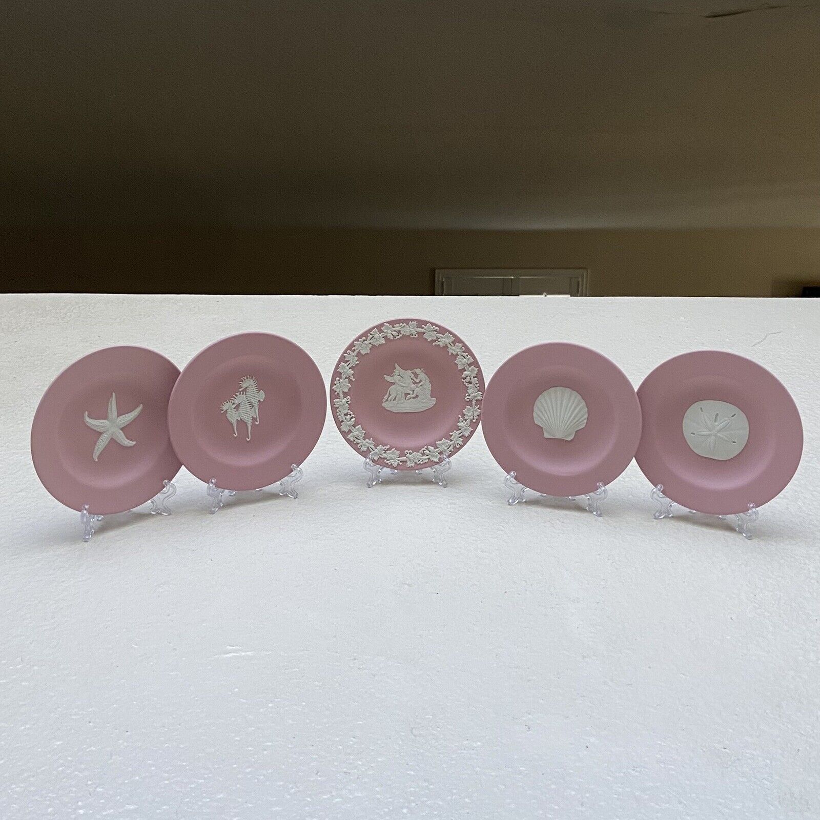 Pink Wedgwood Jasperware Plates