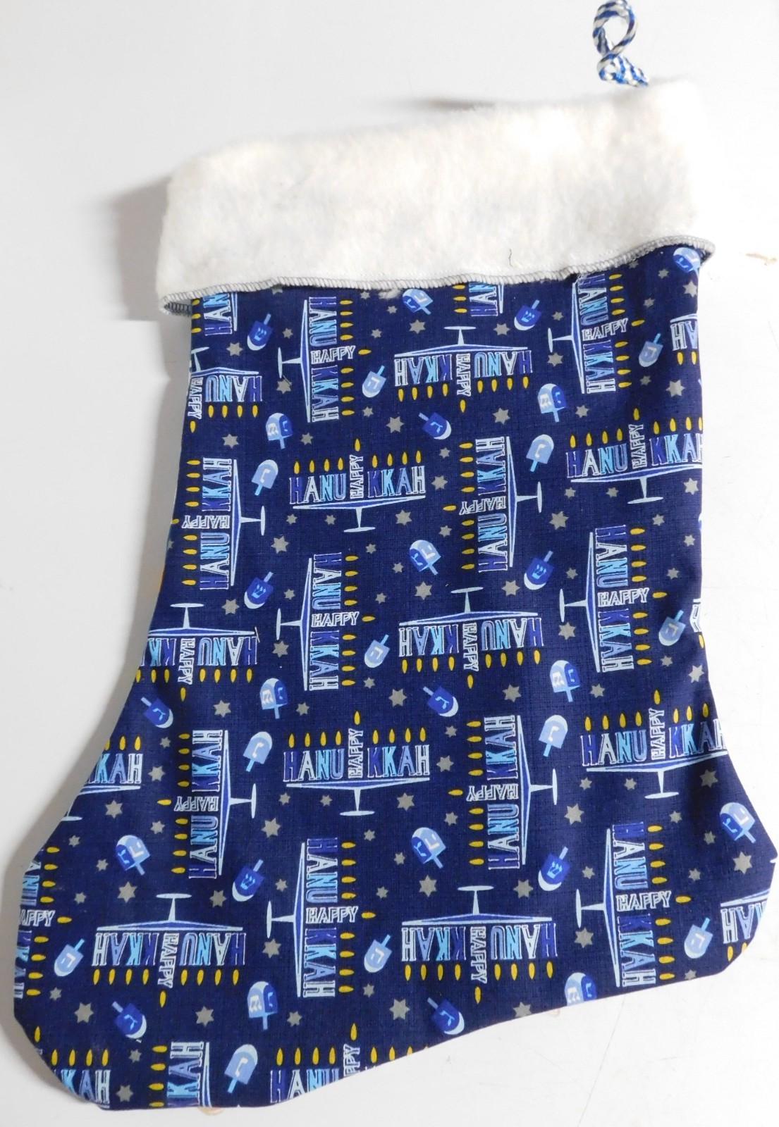 Happy Hanukkah Stocking Homecrafted aprox 17\