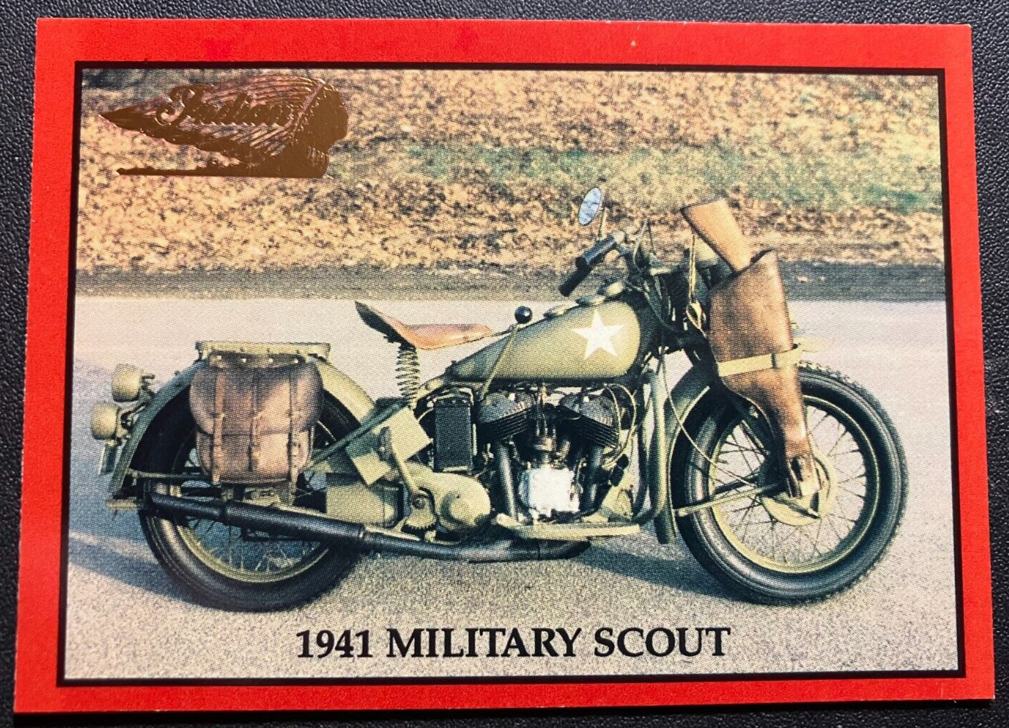 #18 1941 Military Scout Bike - Vintage Indian Motorcycles Series 2 Trading Card