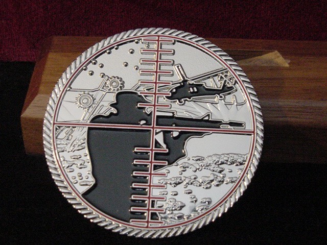 NSW Naval Special Warfare Desert Training Facility Billy Machen Challenge Coin.