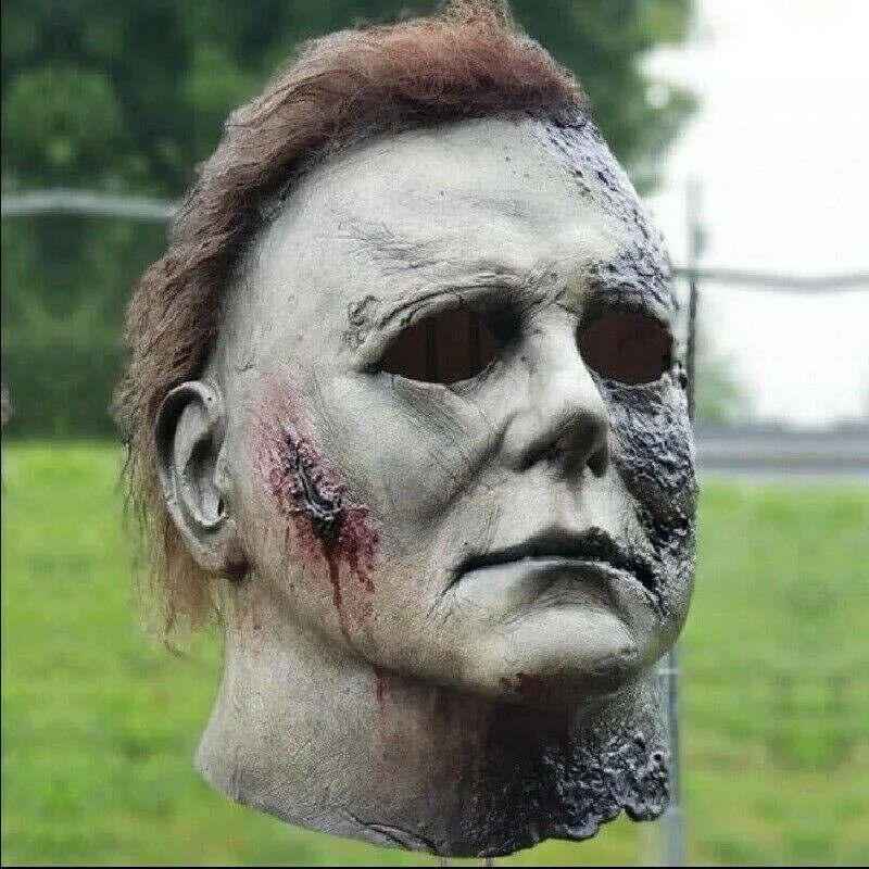 Realistic Michael Myers Latex Mask - 1978 Halloween Cosplay Horror Movie Prop
