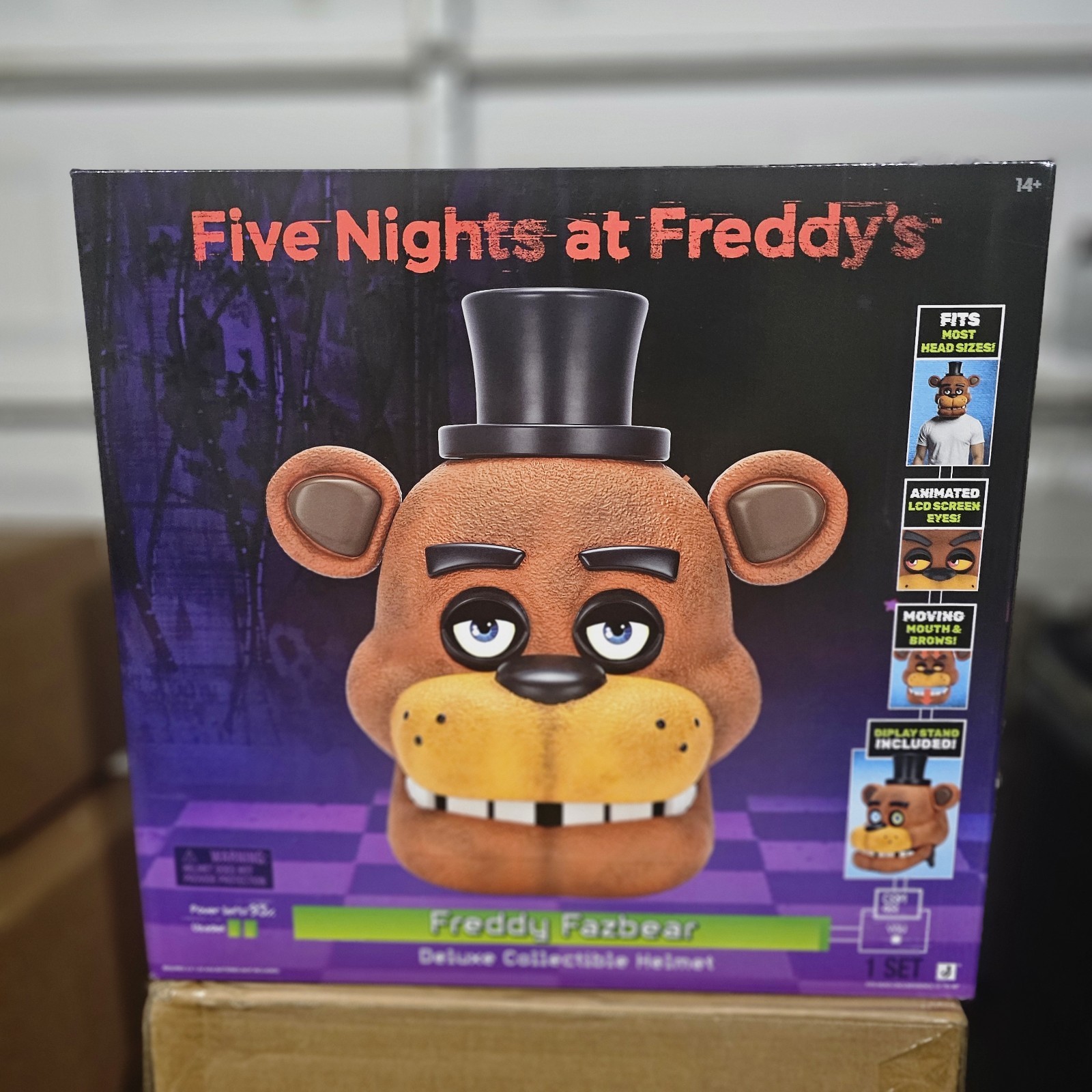 RARE FNAF Freddy Fazbear Deluxe Collector Helmet IN HAND NEW READY TO SHIP