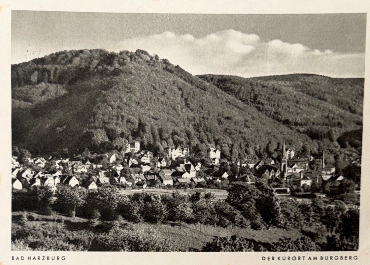 Postcard postcard - Bad Harzburg - the spa town on the Burgberg 