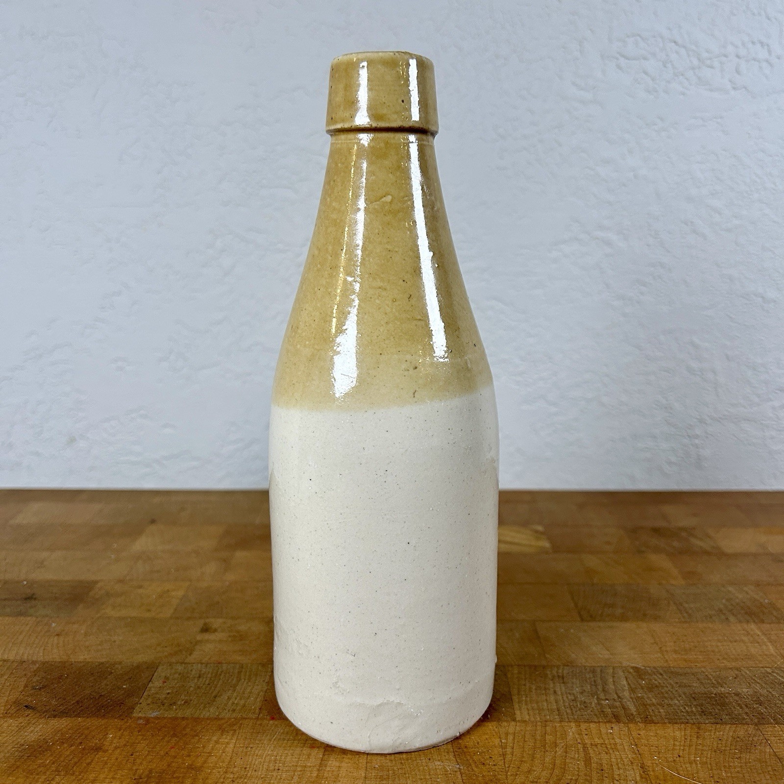 Antique J MACINTYRE CO Liverpool #3 Stoneware Pottery Bottle Made in England 9\