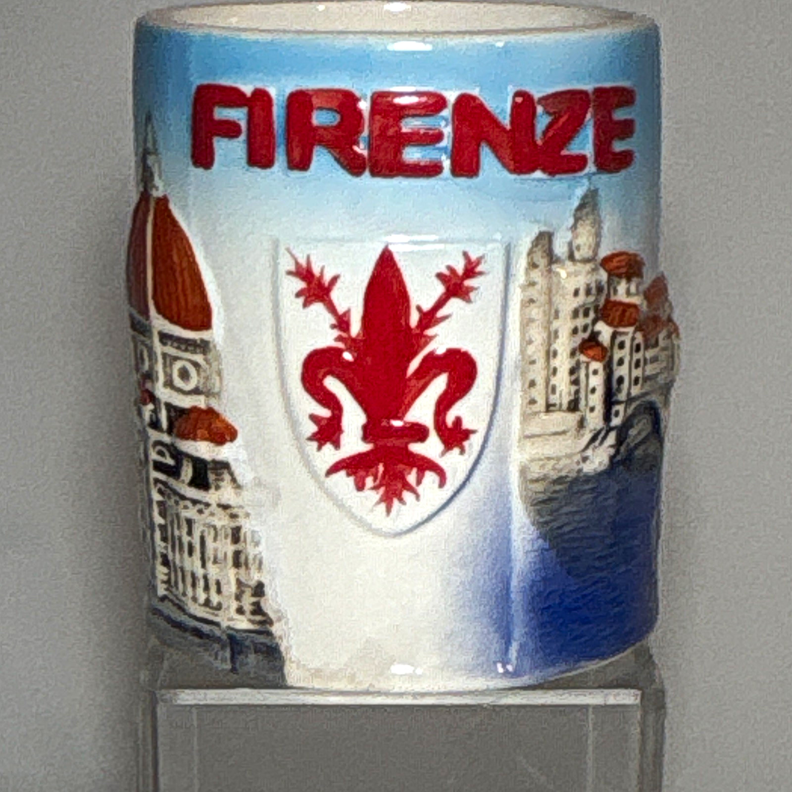 Florence Italy Souvenir Mug 3D Relief Michelangelo David Handle Firenze Cup Florence Italy Souvenir Mug 3D Relief Michelangelo David Handle Firenze Cup