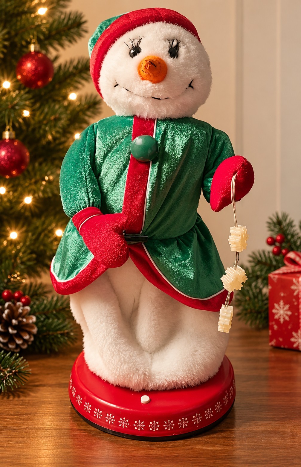 Gemmy Animated Dancing Ms. Snowflake Snow Woman Singing Santa Baby 18\