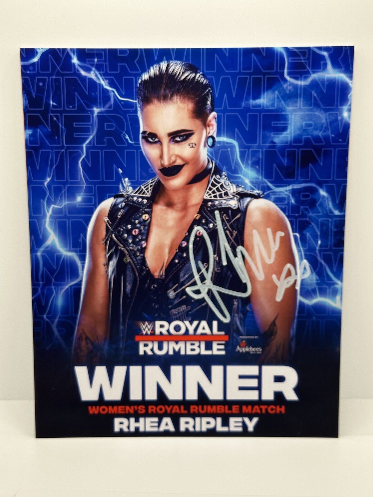 Rhea Ripley Royal Rumble Winner Signed Autographed Photo Authentic 8x10 COA