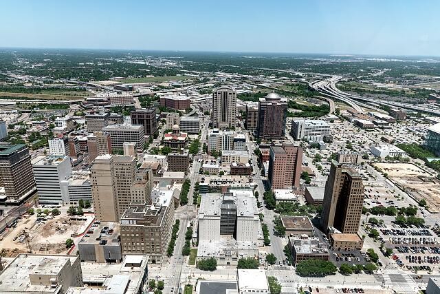 Photo:Aerial View Houston Texas Downtown Skyline 2014