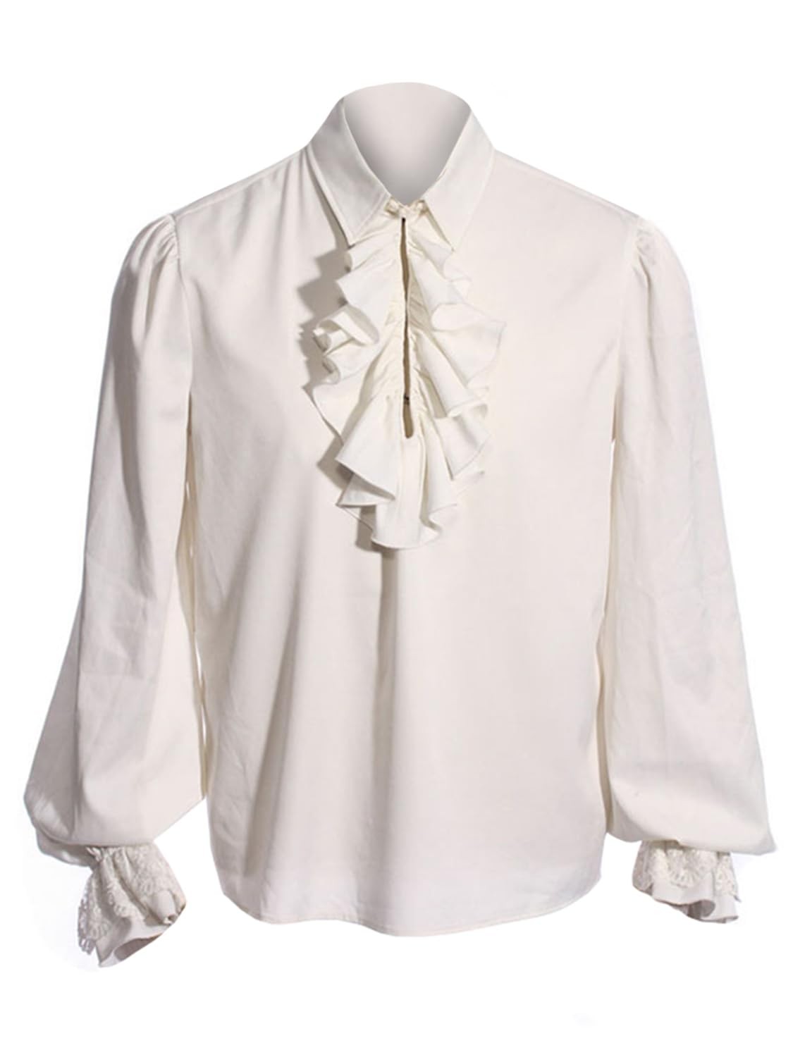 Bbalizko Mens Pirate Shirt Ruffle Victorian Renaissance Medieval Poet Shirt Bbalizko Mens Pirate Shirt Ruffle Victorian Renaissance Medieval Poet Shirt