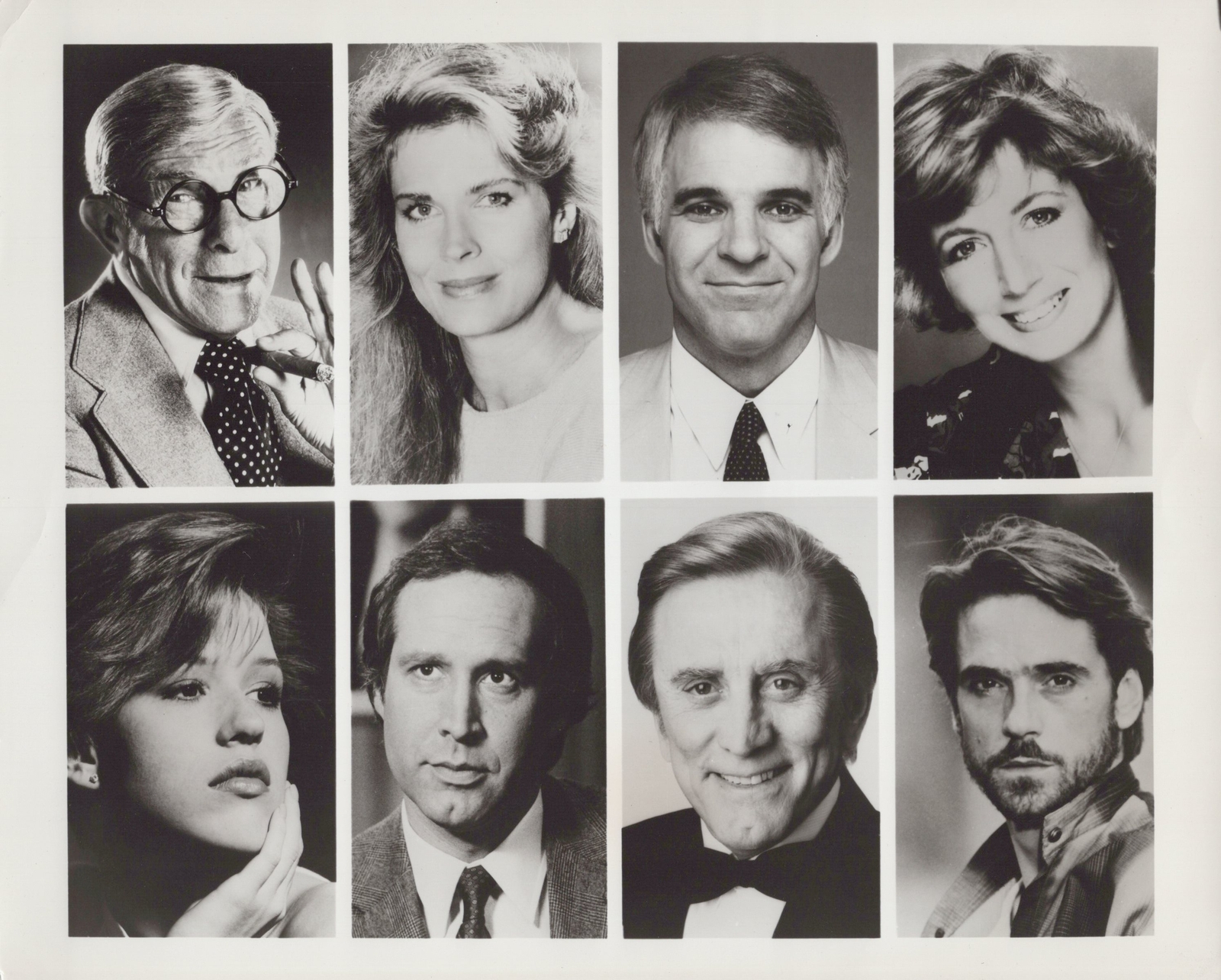 Vintage CBS 1985 George Burns Candice Bergen Steve Martin 10x8 Press Photo