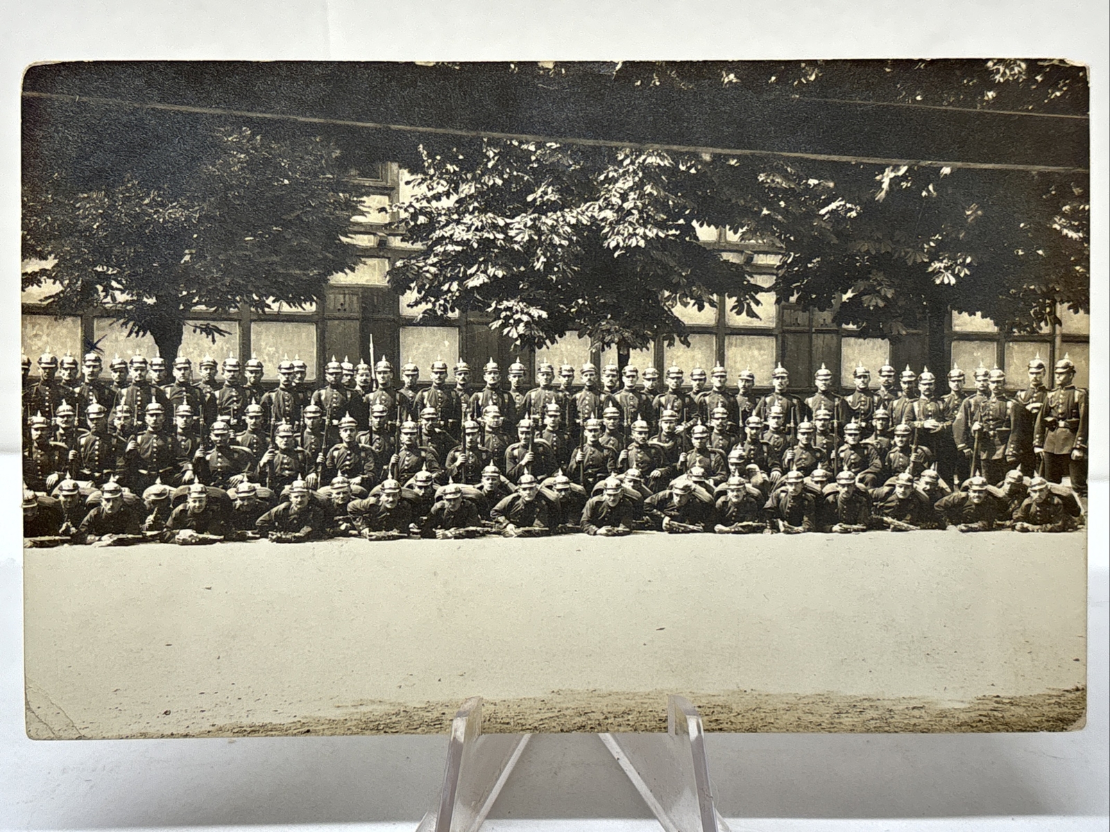 RARE RPPC 1908 POSTCARD RASTATT GERMANY German Soldiers Posted German Stamp Rare