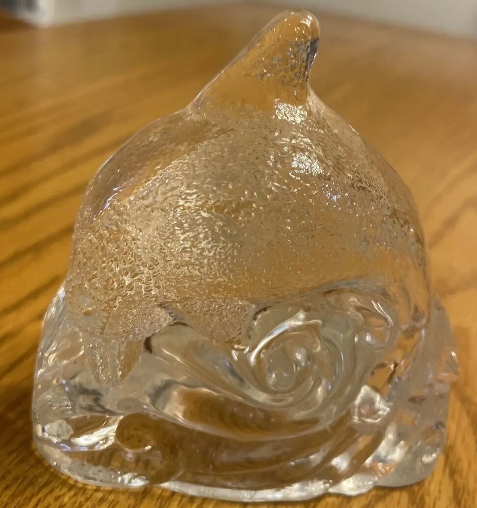 Partylite Ocean Waves Glass Tea Light Votive Candle Holder 4\