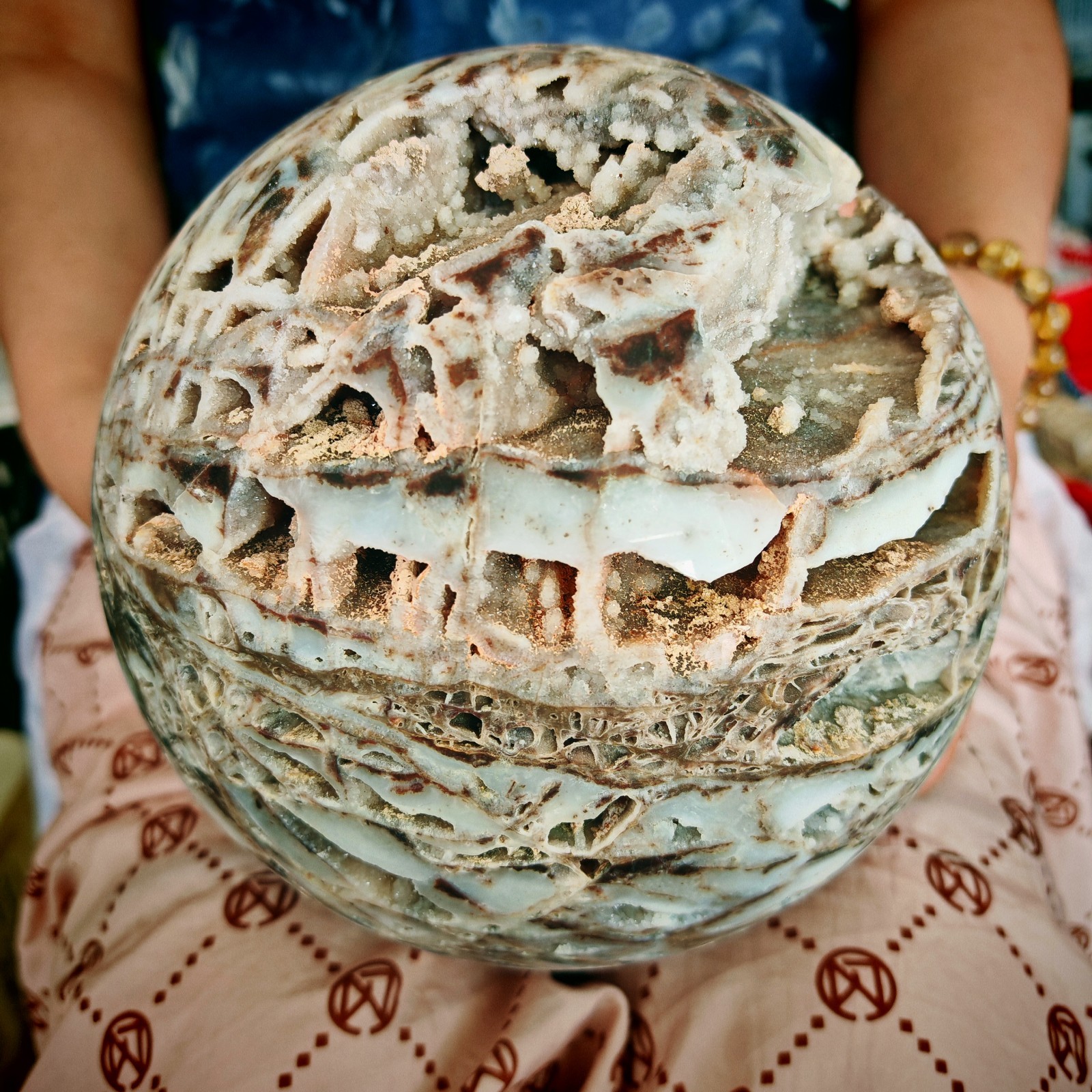 12.21LB Polishing and healing of natural sphalerite crystal balls 5.55kg