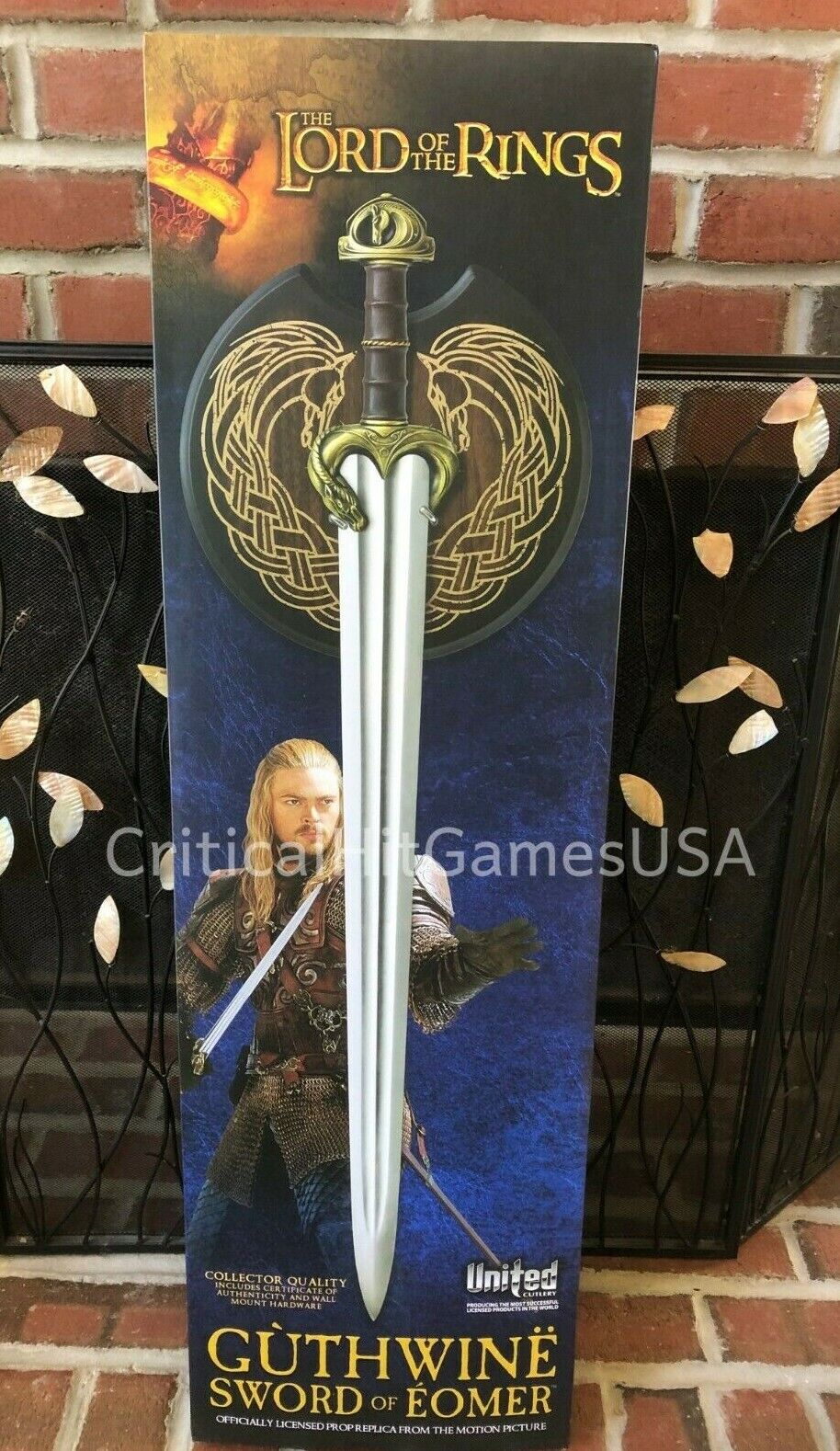 Guthwine Sword of Eomer Lord Rings United Cutlery Ships Today New UC3383