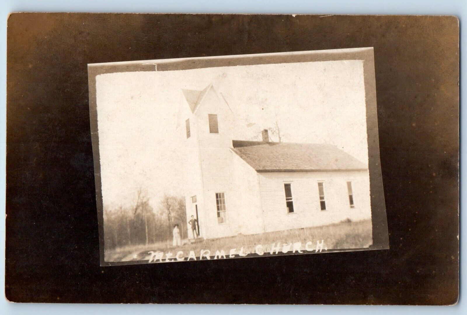 Mount Carmel Utah UT Postcard RPPC Photo Mt. Carmel Church c1910's Antique