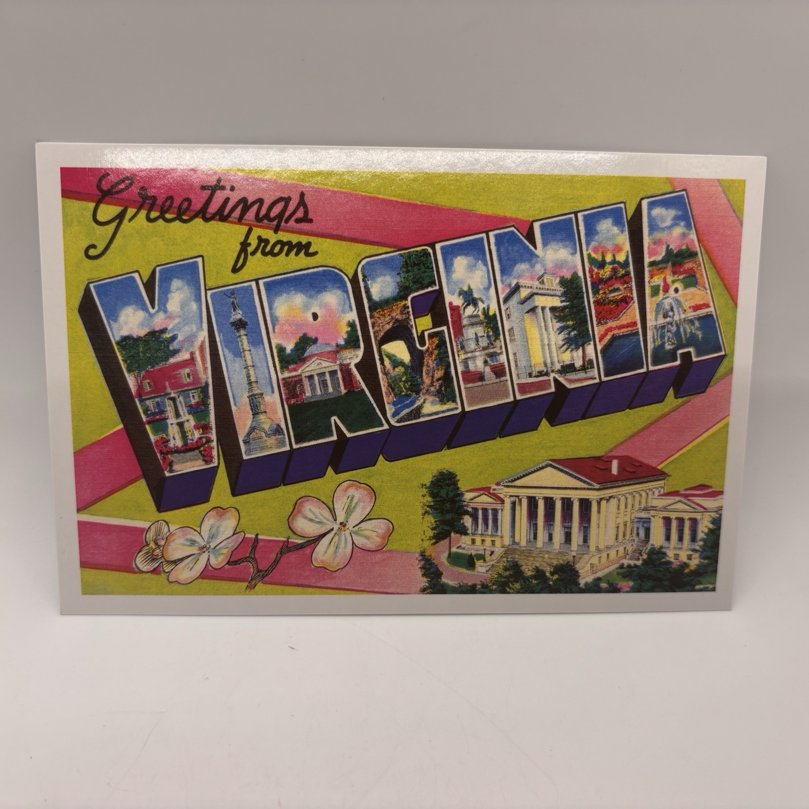 Postcard Greetings From Virginia Large Letter Vintage Reproduction