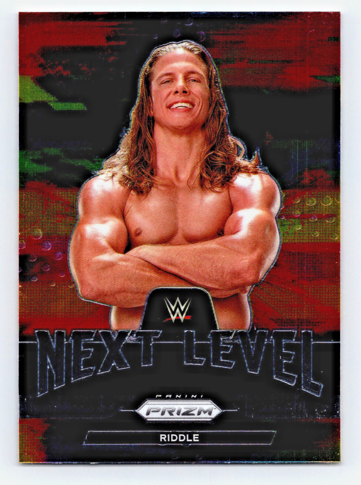 2022 Panini Prizm WWE Next Level #4 Riddle RAW Trading Card Wrestling