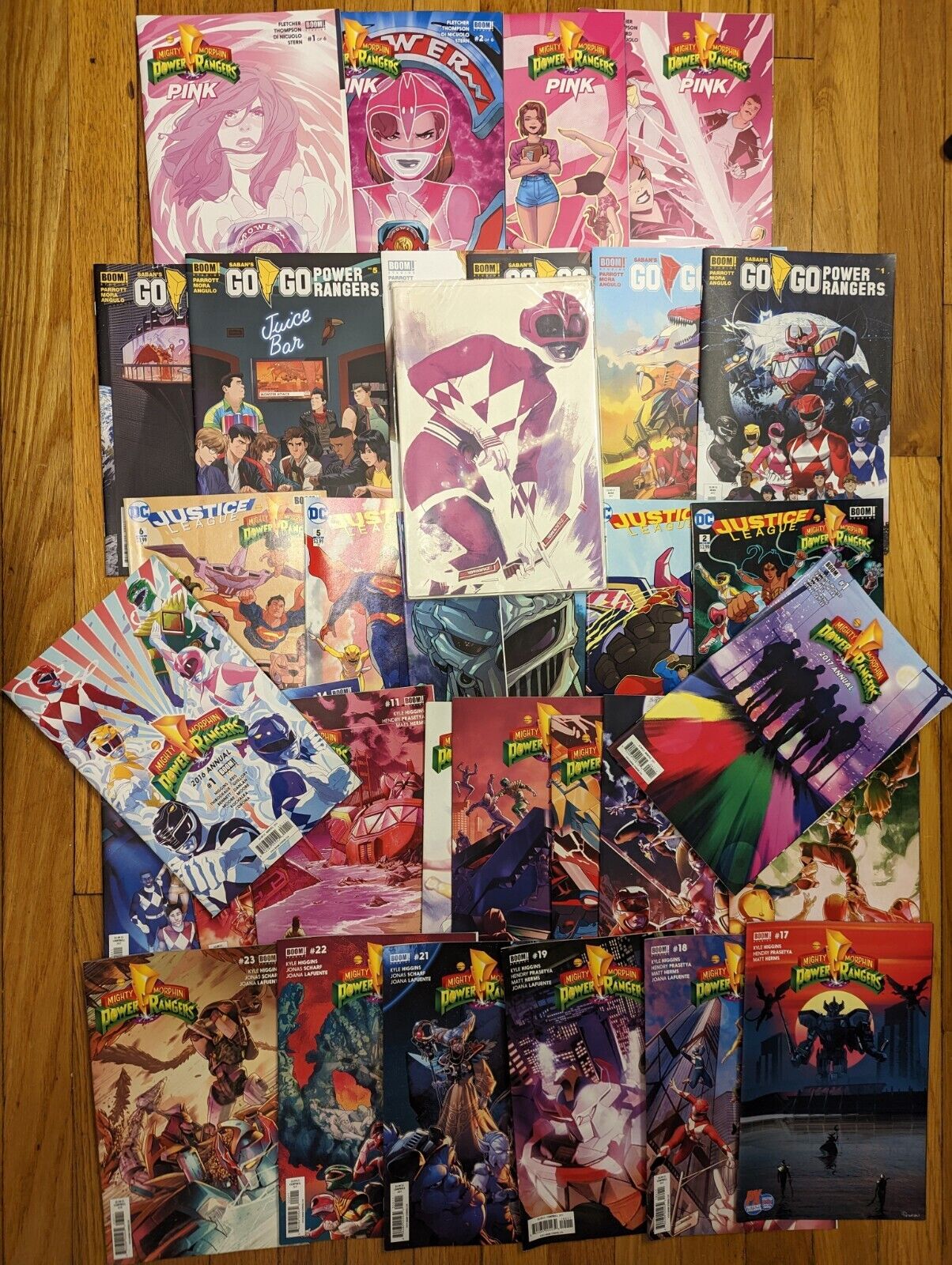 Power Rangers Boom Comic Book Lot (32 Total) / Pink, Hans, Justice League DC 