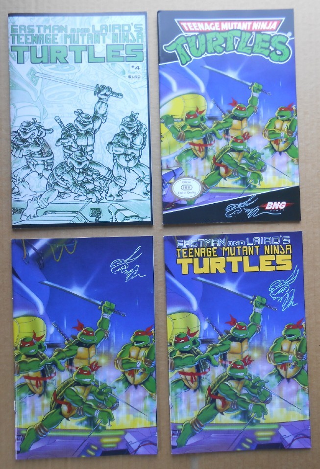 Teenage Mutant Ninja Turtles #4 facsimile reprint 2025 signed w/remarque Dooney