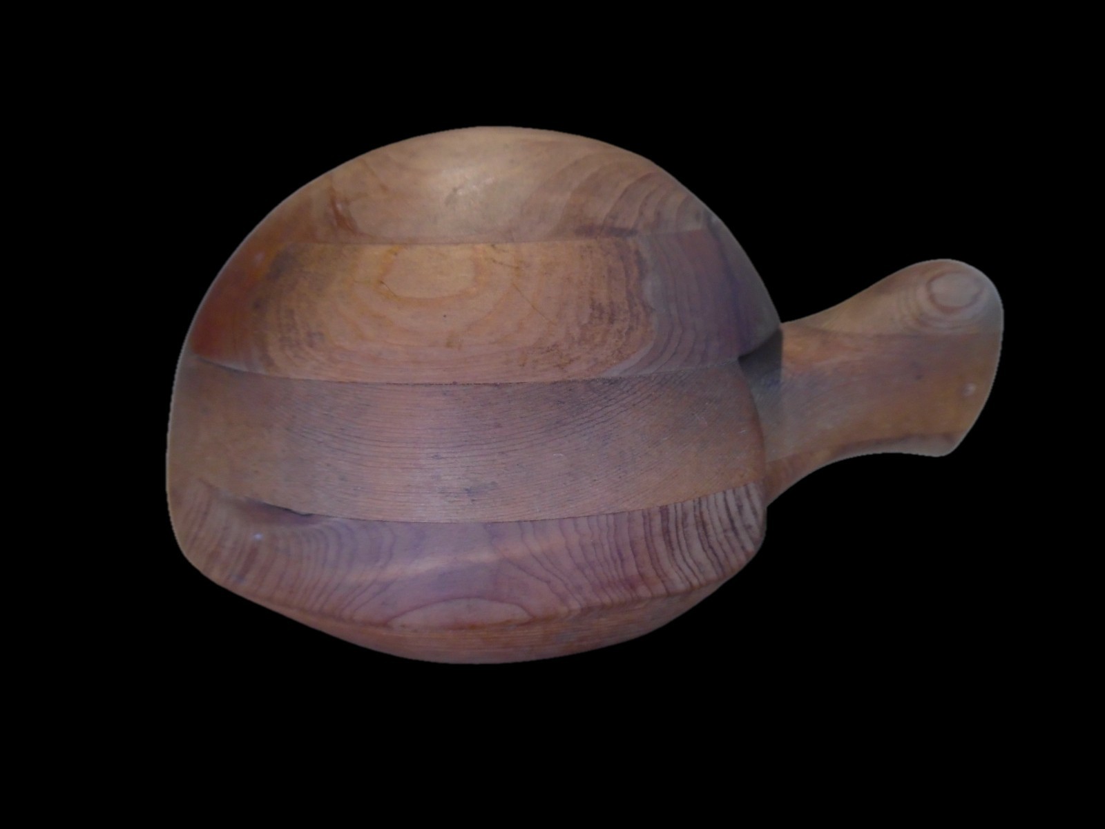 Vintage Deborah Bump Wooden Turtle  Box Mid Century Studio Craft Signed