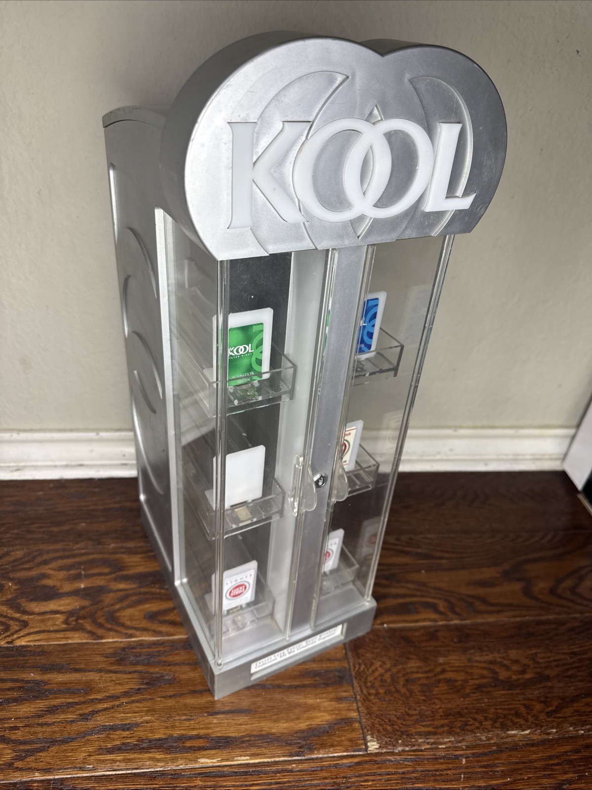 Vintage KOOL Cigarette Counter Display (no Key) 7Lx10Dx21H