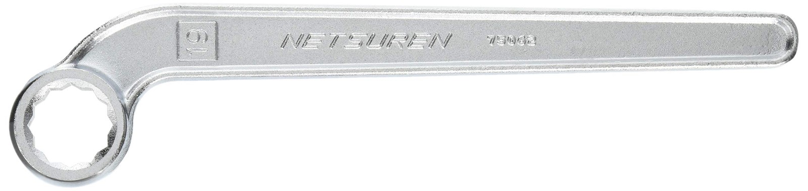 Netsuren Curved Handle Open-End Wrench 19 L0628