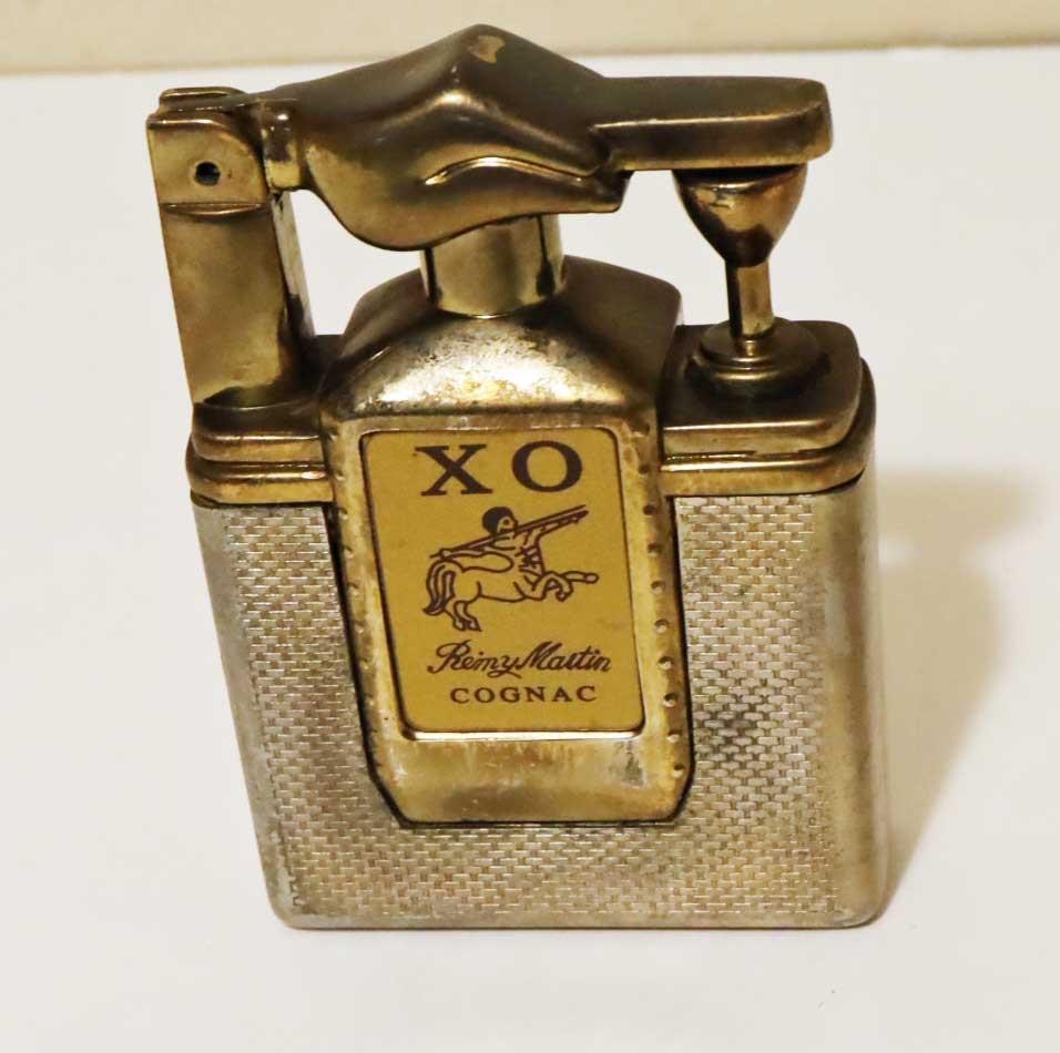 Remy Martin XO Cognac Bottle Table Lighter Butane Vintage Advertising