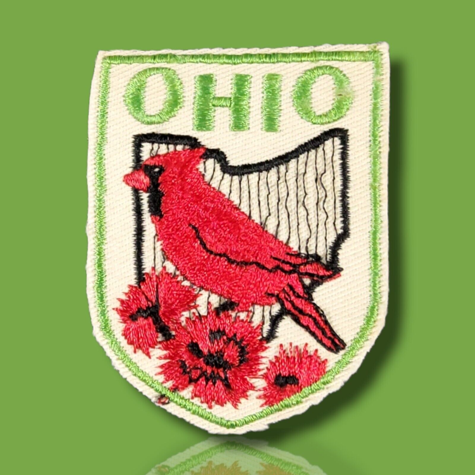 Ohio Patch Visitation Souvenir Vintage 3 In. 70\'s
