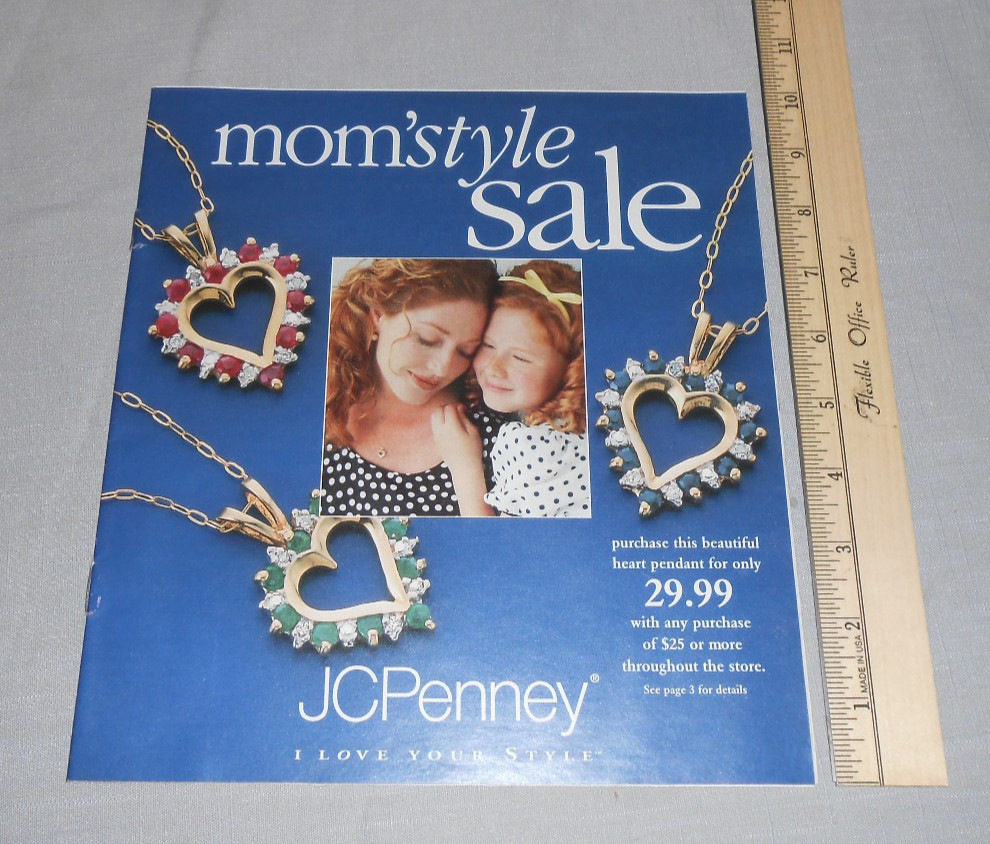 Vtg 1998 JC PENNEY Store Circular Print Ad Mothers Day Fashion Jewelry Shoes Vtg 1998 JC PENNEY Store Circular Print Ad Mothers Day Fashion Jewelry Shoes