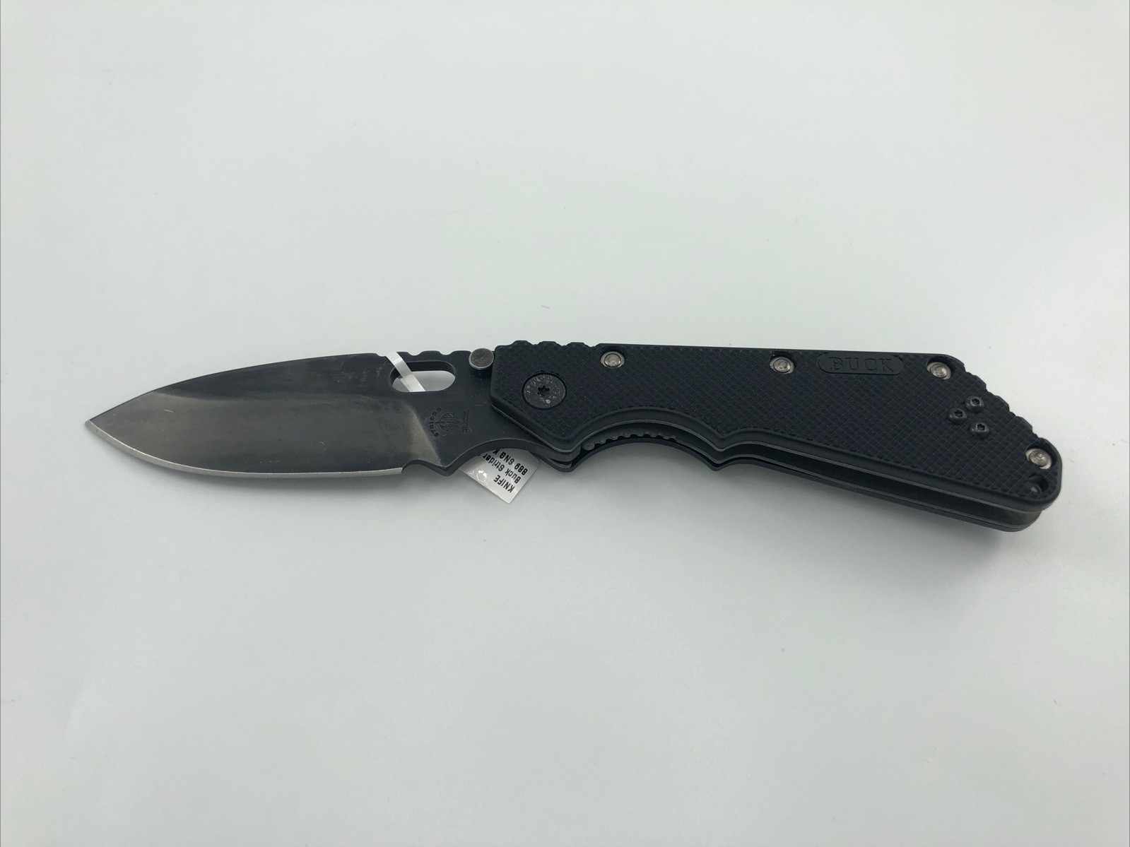 2006 BUCK KNIFE STRIDER 889BK 420HC STEEL BLADE BLACK PLASTIC HANDLE 2006 BUCK KNIFE STRIDER 889BK 420HC STEEL BLADE BLACK PLASTIC HANDLE