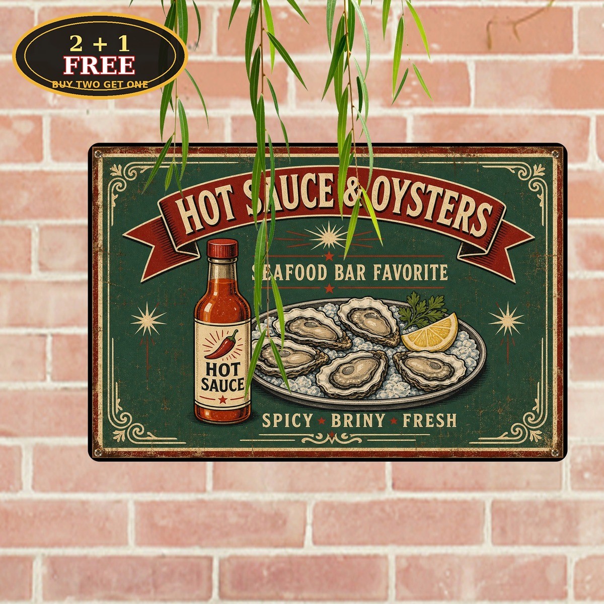 Vintage Tabasco Hot Sauce Advertising Kitchen Restaurant Metal Sign