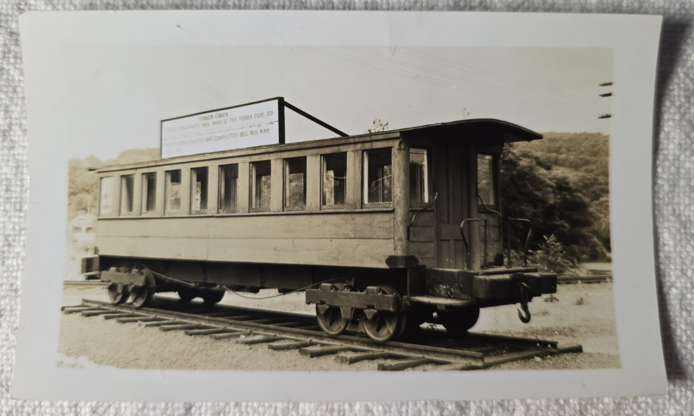 7/6/48 Pennsylvania Coal Company Passenger Car Hawley PA Snapshot Photo