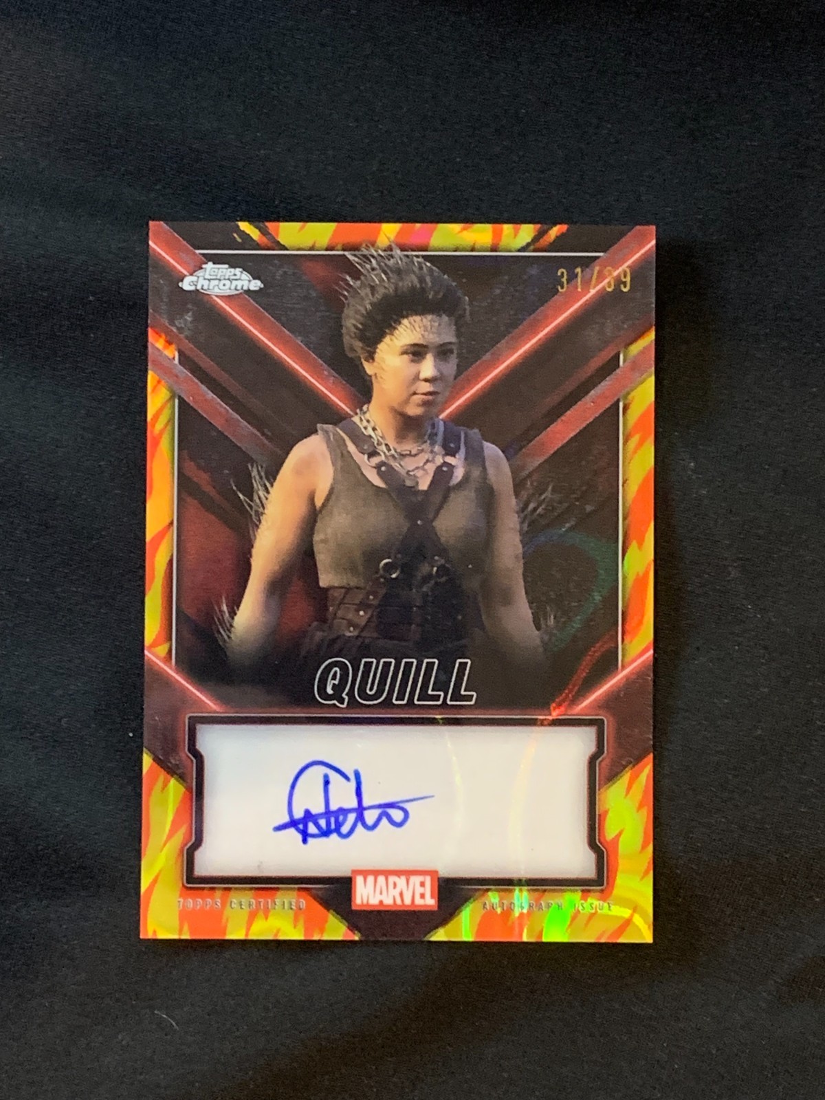 Nilly Cetin Auto 2025 Topps Chrome Human Torch Parallel /39