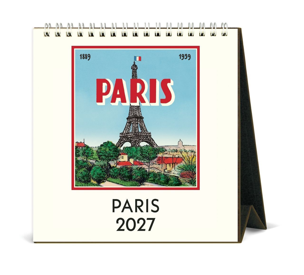 Cavallini & Co. 2027 Easel Desk Calendar Paris
