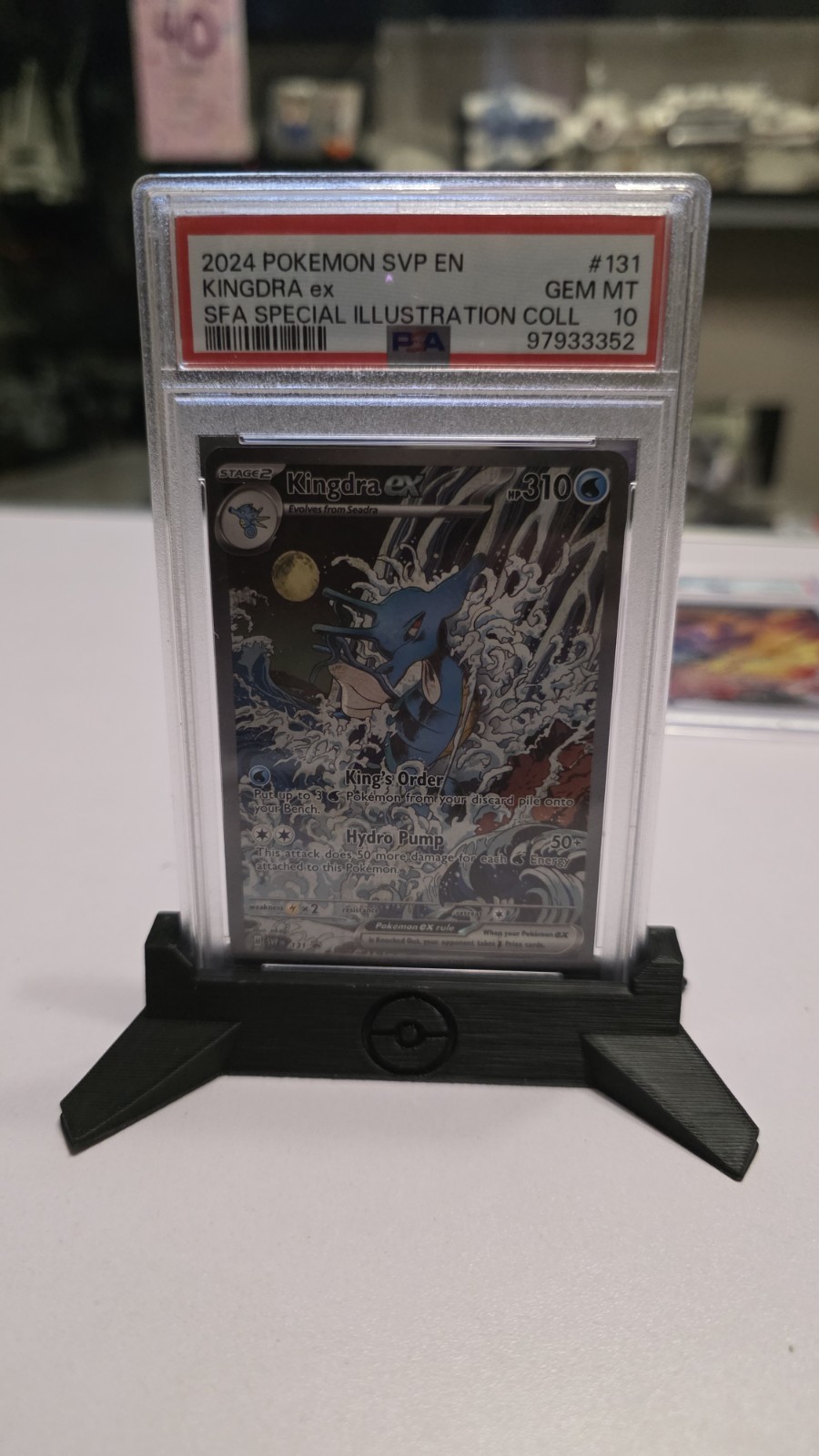 Kingdra EX 131 PSA 10 Svp Black Star Promo Pokemon Card Game